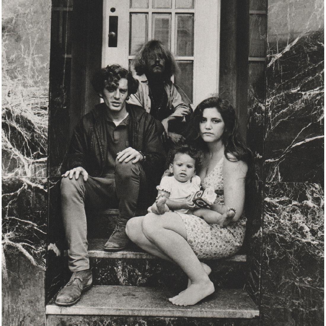 ELAINE MAYES - We are the Haight Ashbury: Artist: ELAINE MAYES Print Title: We are the Haight Ashbury Medium: Sheet-fed Gravure Printing Date: 1970's Printed in Switzerland Image Size approx: 7.5 x 7.5 inches Elaine Mayes (b. 1936) is an Amer