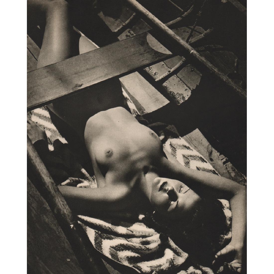 ROYE - Sleeping Woman: Artist: ROYE Print Title: Sleeping Woman Medium: Sheet-fed Gravure Printing Date: 1940's Printed in Great Britain Image Size: 6.5 X 8.5 inches Horace Roye (1906-2002) was a photographer working in Eng