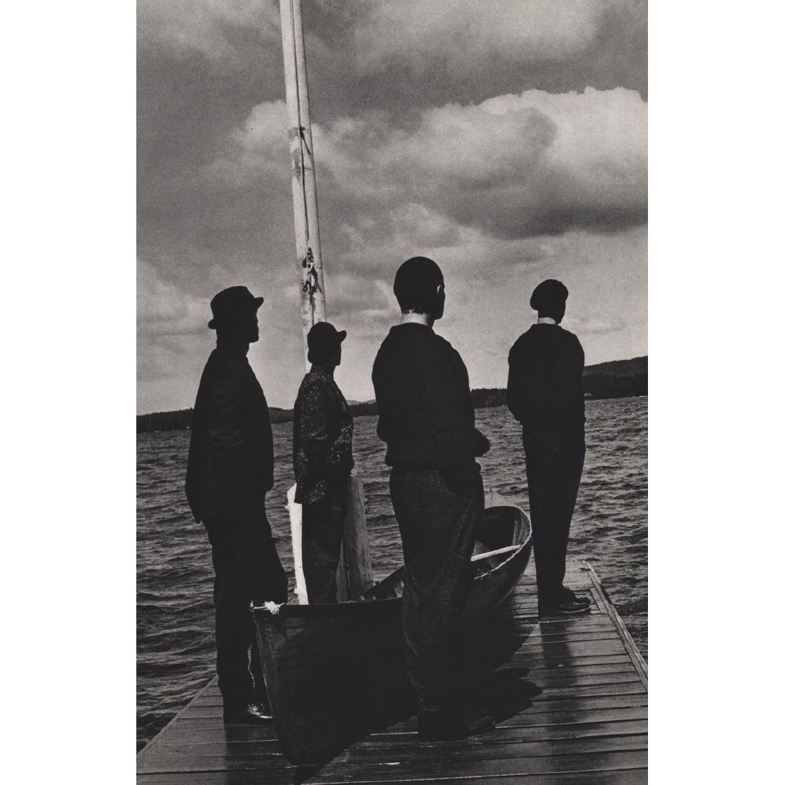 BRUCE WEBER - On the Dock: Artist: BRUCE WEBER Print Title: On the Dock Medium: Sheet-fed Gravure Printing Date: 1980's Printed in Japan Image Size approx: 8.5 X 13 inches Bruce Weber is an American fashion photographer and occ