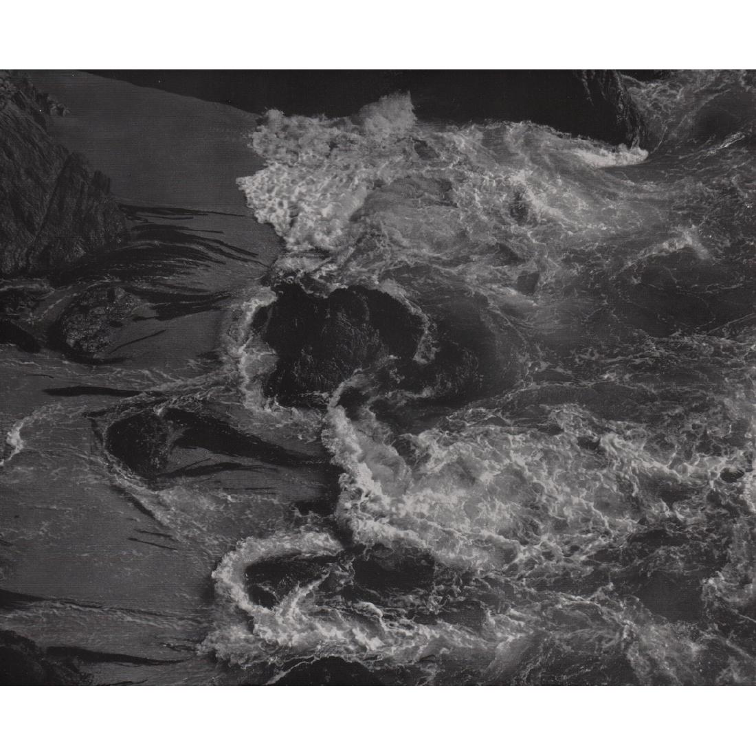 EDWARD WESTON - Surf, China Cove, 1938: Artist: EDWARD WESTON Print Title: Surf, China Cove, 1938 Medium: Photo-Engraving on gloss paper Printing Date: 1950's Printed in the USA Image Size approx: 9.5 x 7.5 inches Edward Henry Weston (1886-