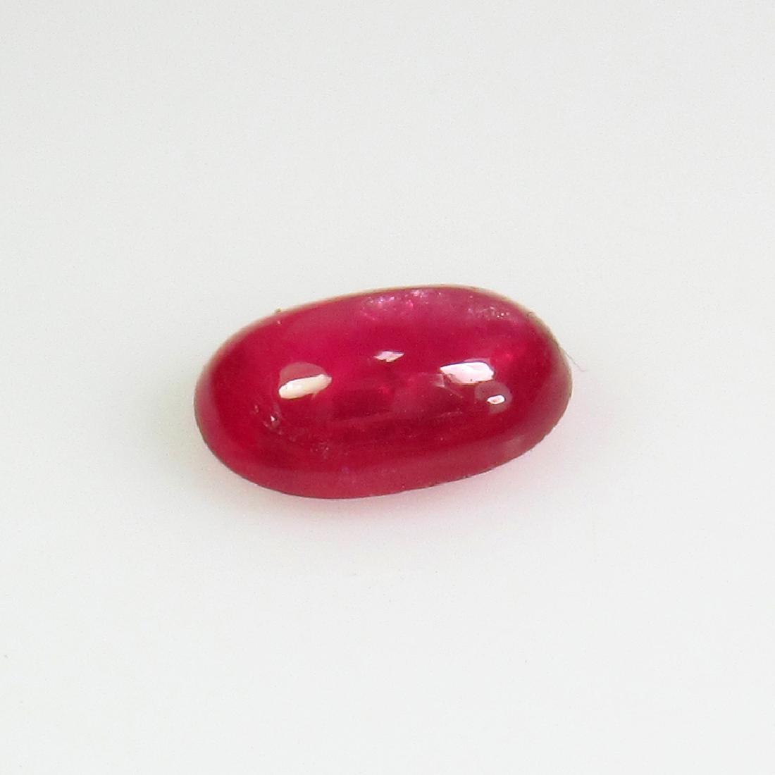 1.00 Ct Genuine Mozambique Red Ruby Oval Cabochon (1 of 2)