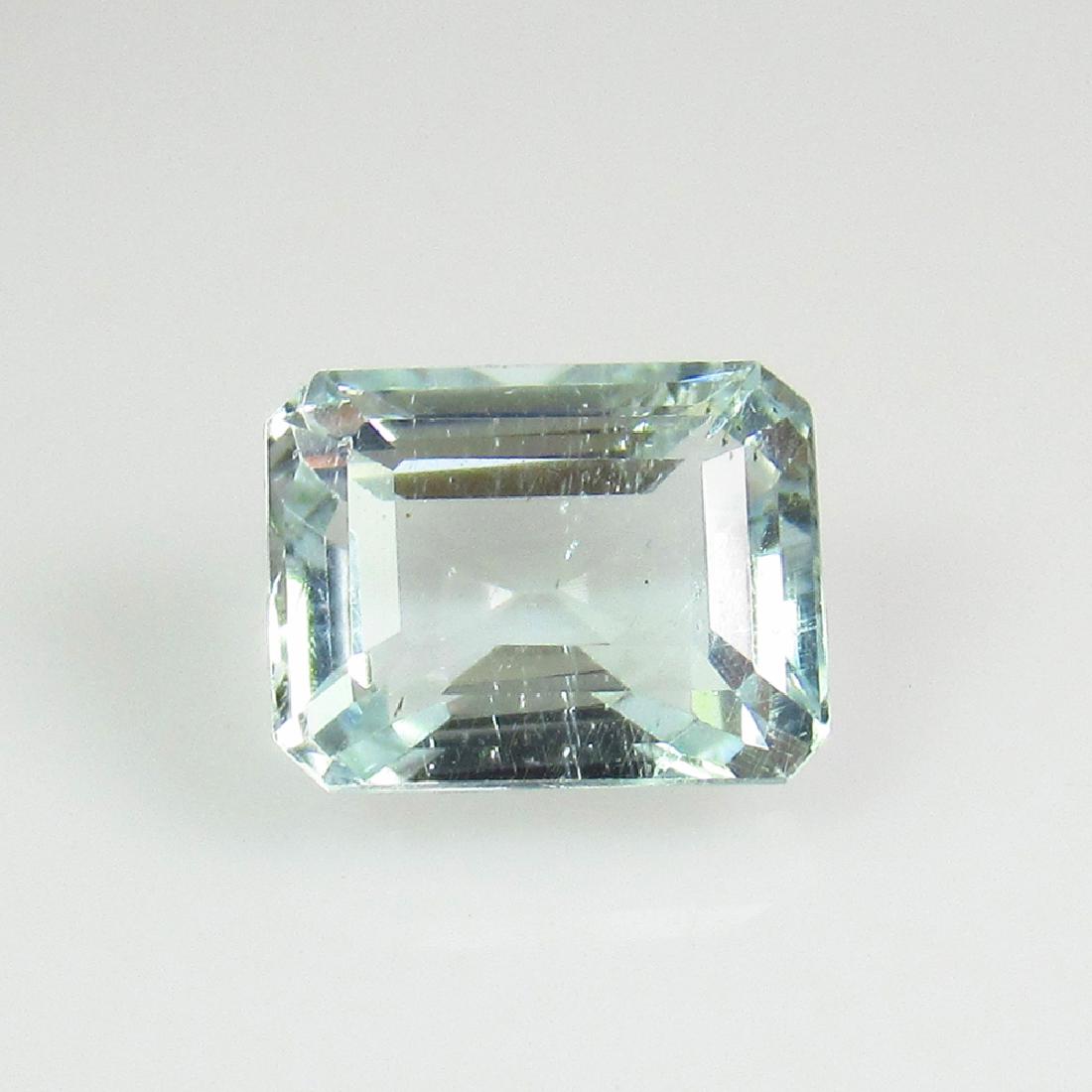 1.91 Ct Genuine Aquamarine Octagon Cut Clean (1 of 2)