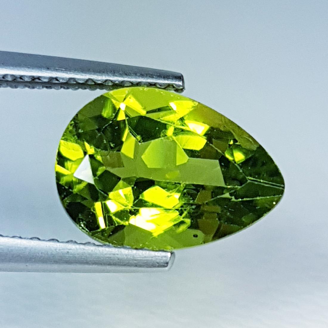 3.24 ct AAA Quality Gem Pear Cut Natural Peridot (1 of 5)