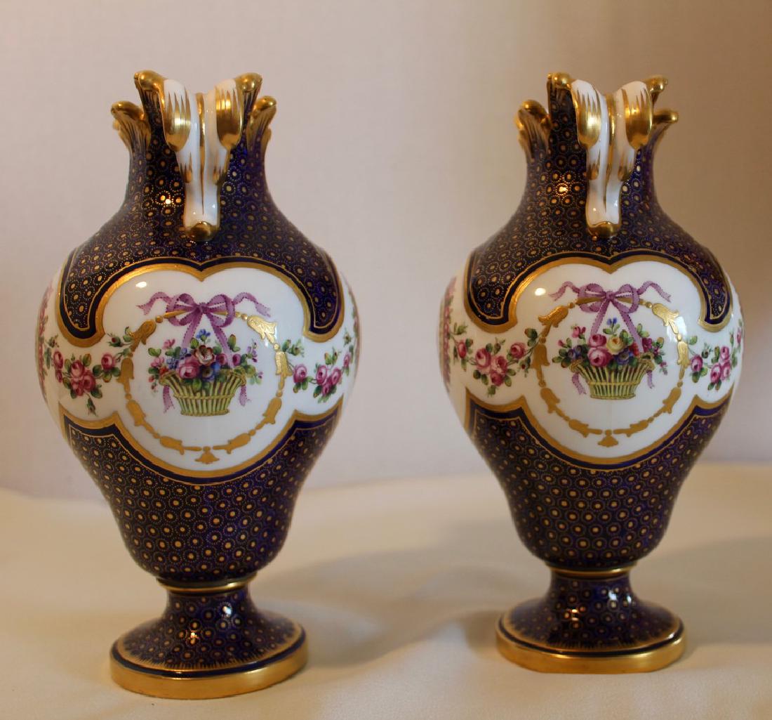 Pair Minton Vases "Oreilles": Reserve Reduced! New to Jasper52 Item: Pair Minton Vases "Oreilles" Origin: England Date/Period: 19th century Materials: Porcelain Size: 8.5 inches Fine pair of Minton porcelain vases designed after t