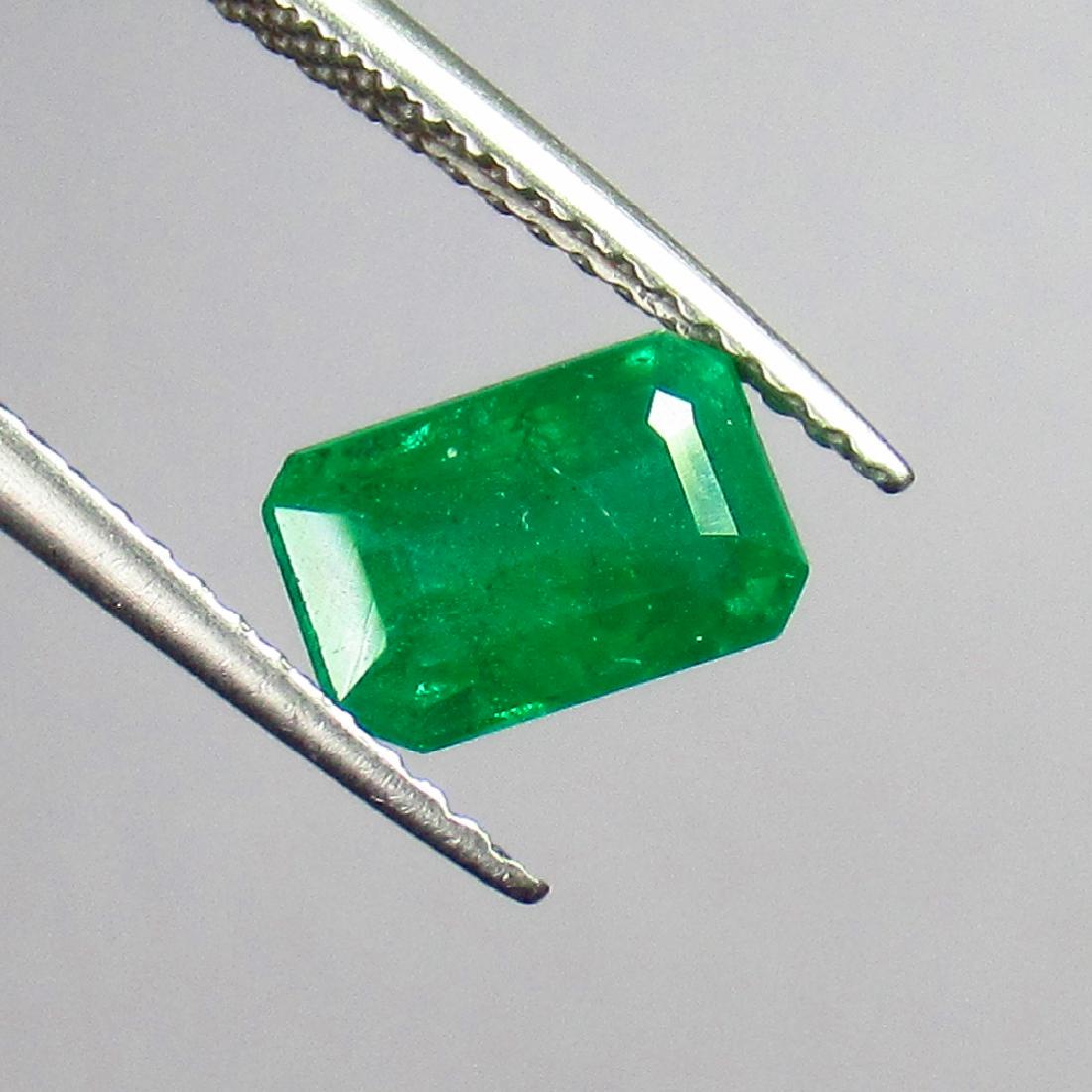 IGI Certified 1.26 Ctw Natural Zambian Emerald Octagon (1 of 4)