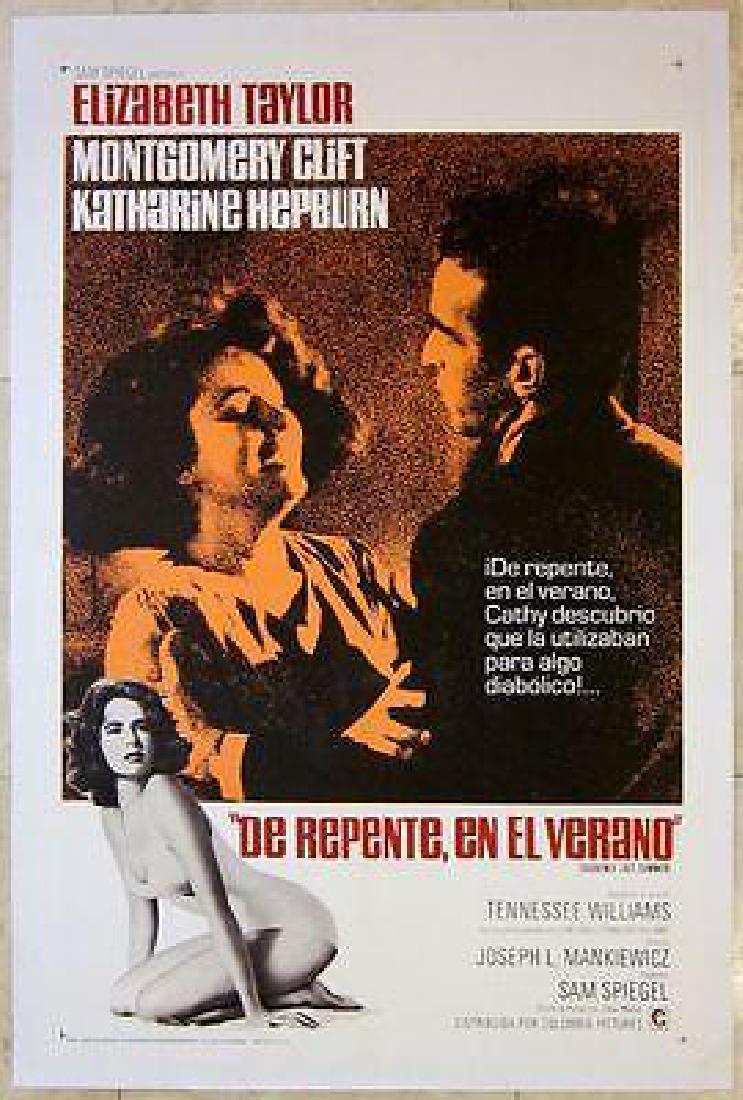 CUT 120$$ 1960 SPANISH LB POSTER – SUDDENLY, LAST (1 of 1)