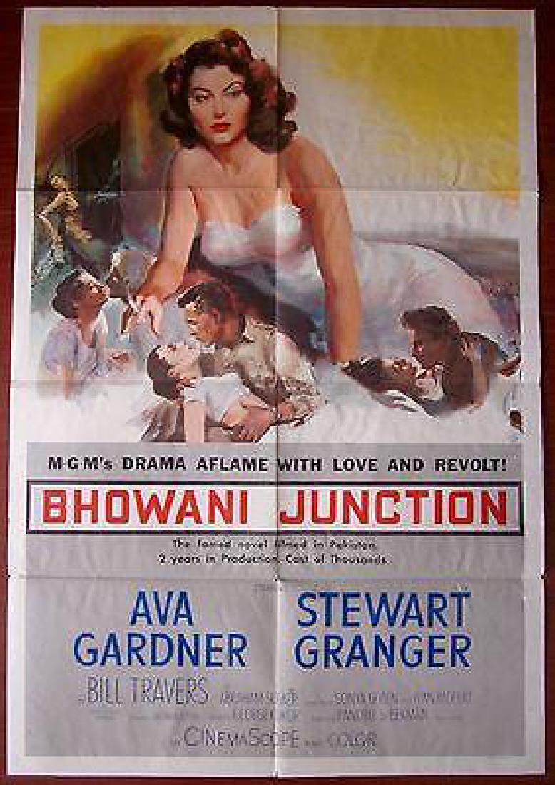 BHOWANI JUNCTION – ORIGINAL 1955 ONE SHEET POSTER – (1 of 1)