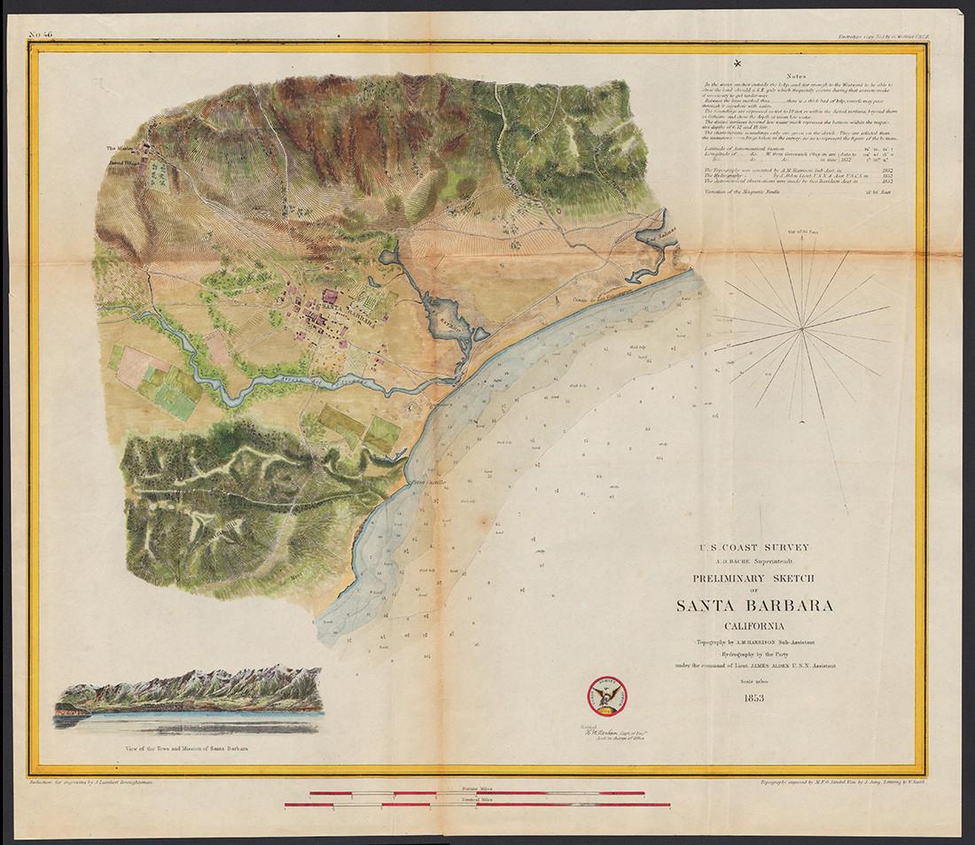 1853 Santa Barbara, Calif., U. S. Coast Survey (1 of 4)