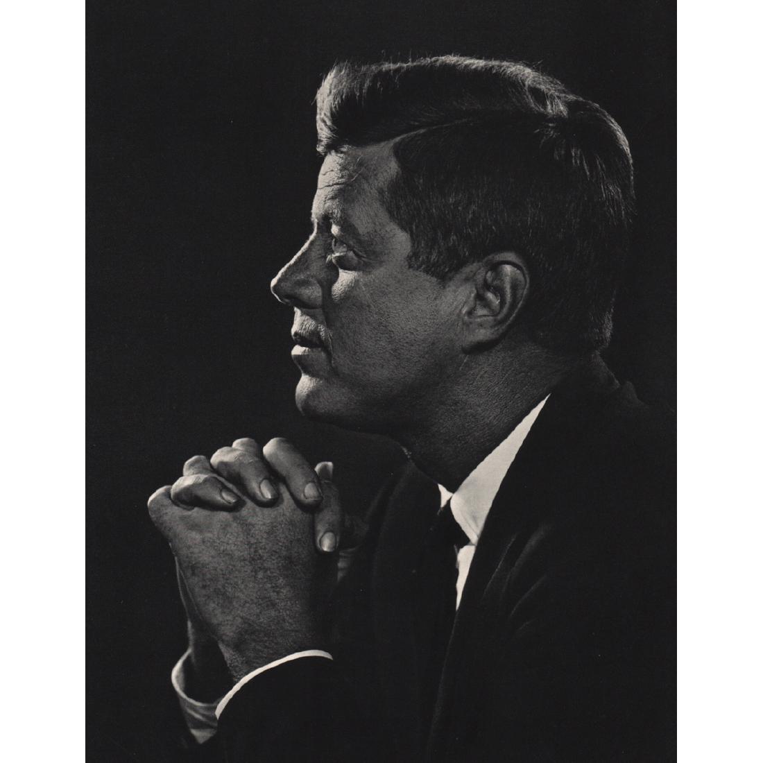 YOUSUF KARSH - John F. Kennedy: Artist: YOUSUF KARSH Print Title: John F. Kennedy John Fitzgerald "Jack" Kennedy (May 29, 1917 – November 22, 1963), was an American politician and journalist who served as the 35th president of the