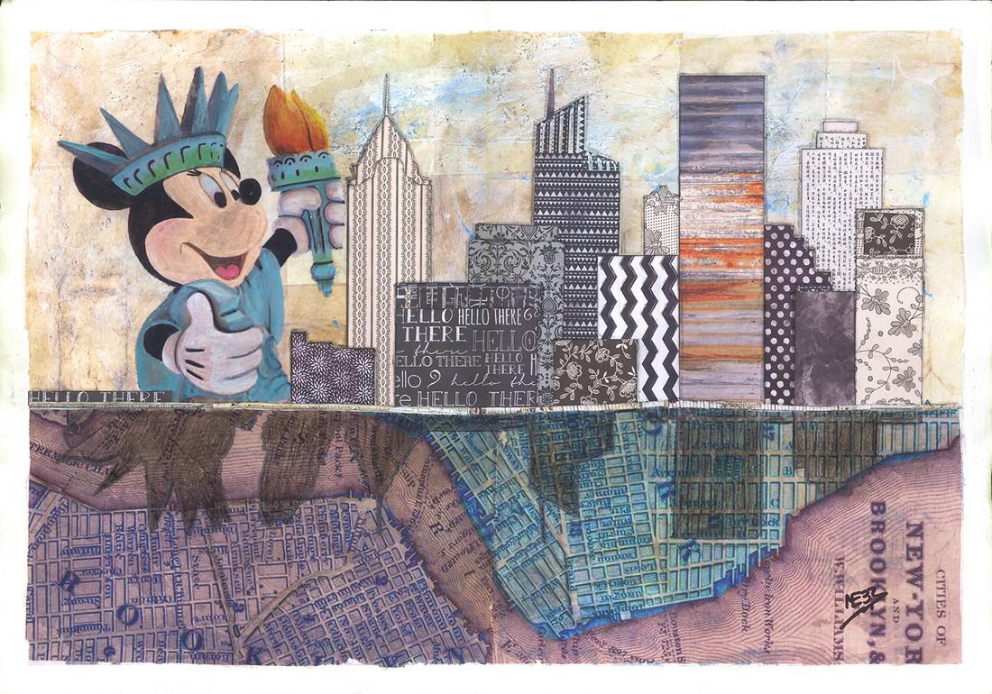 Original Artwork - Mickey Mouse As Statue of Liberty (1 of 5)