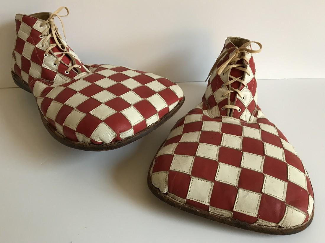 Red & White Circus Clown Shoes (1 of 6)
