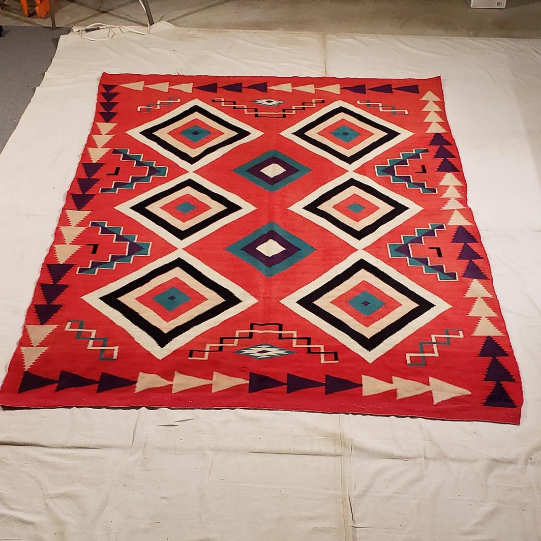 Large Navajo Germantown rug ca 1890's