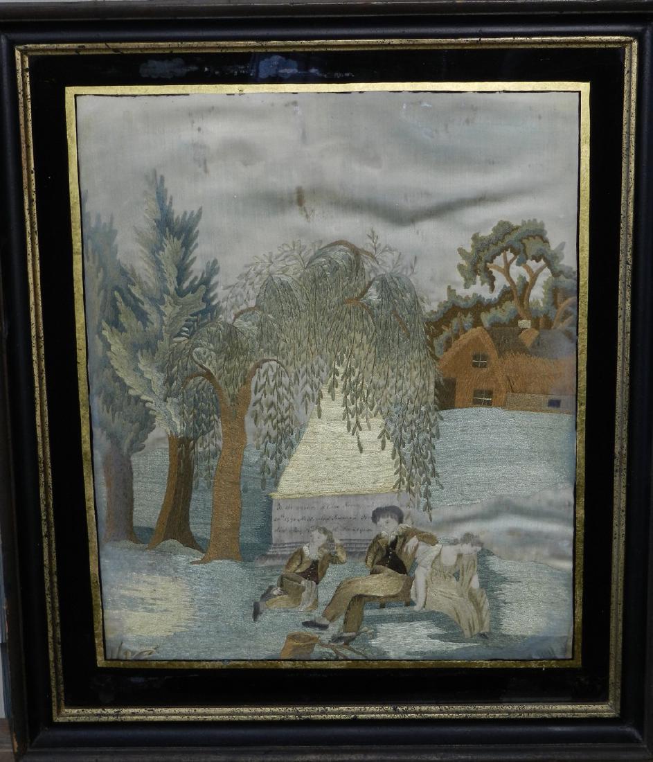 Early 19 th C. Needlepoint Memorial (1 of 5)
