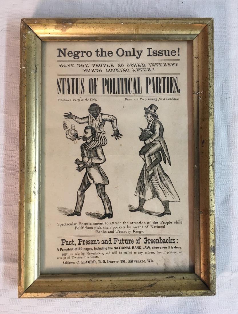 Very Rare Engraved Broadside by Greenback Party (1 of 1)