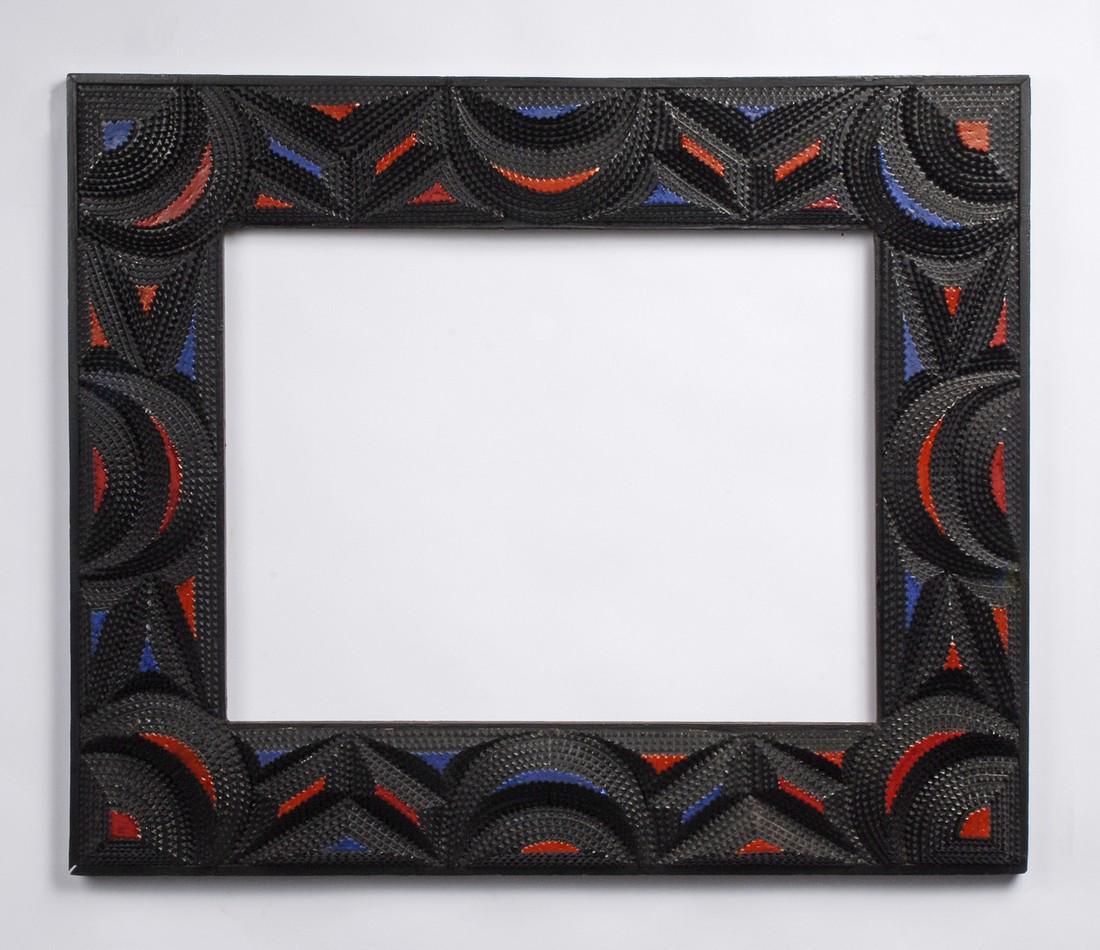 Tramp Art Frame with Painted Highlights (1 of 6)