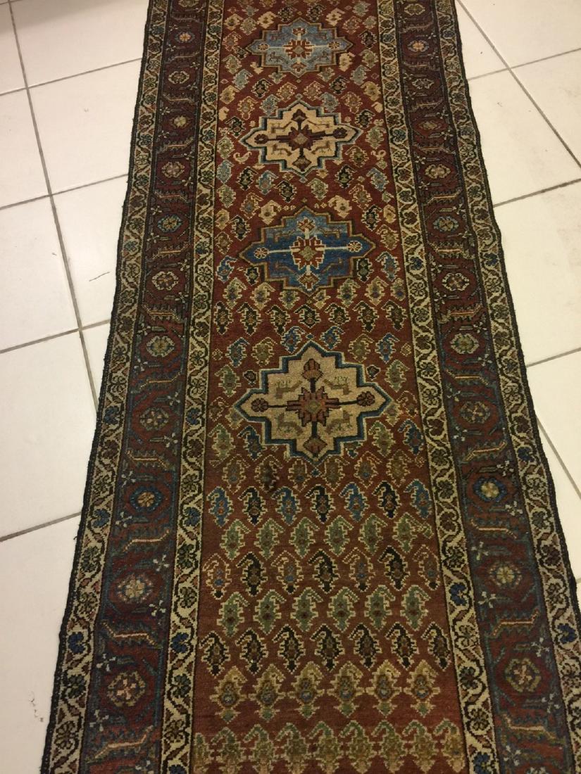 Semi Antique Hand Woven Persian Malayer 10.7x3.2 (1 of 8)