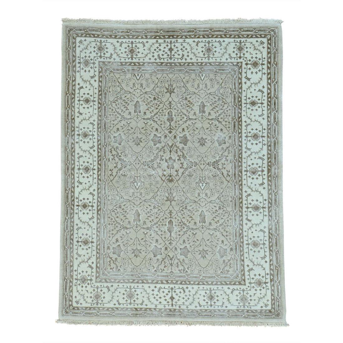 Art Silk Oushak High Quality Hand Knotted Oriental Rug (1 of 5)