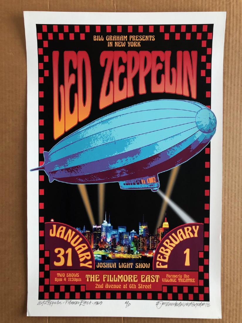 LED ZEPPELIN - ARTIST PROOF: LED ZEPPELIN - ARTIST PROOF. Archival MATTE Paper giclee print by David Edward Byrd - signed and numbered print. Unframed. Style/Period: Art: Contemporary Born near Chattanooga, Tennessee, David Edwar