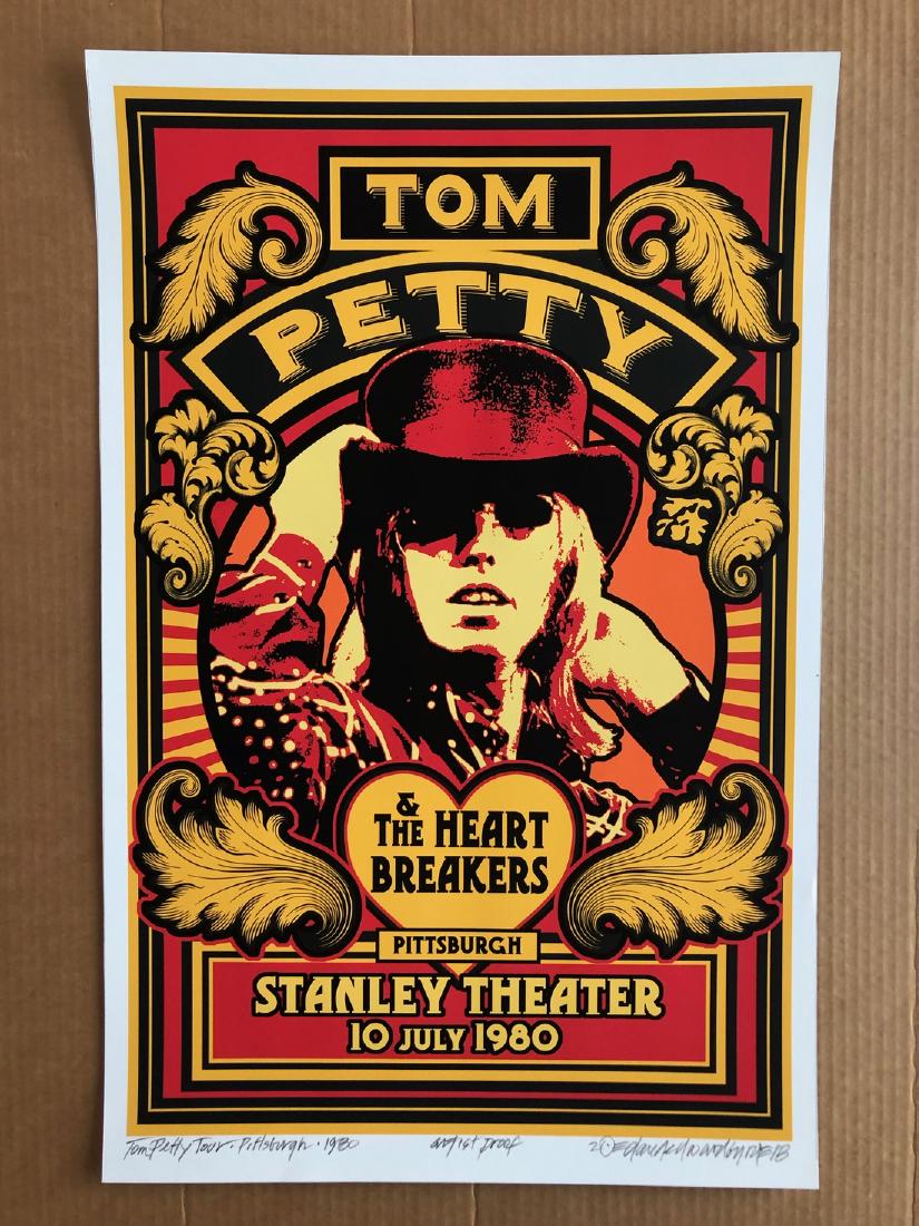 TOM PETTY - SIGNED - ARTIST PROOF: TOM PETTY - SIGNED - ARTIST PROOF. Archival MATTE Paper giclee print by David Edward Byrd - signed and numbered print. Unframed. Style/Period: Art: Contemporary Born near Chattanooga, Tennessee, David