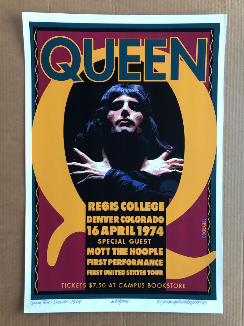 QUEEN SIGNED - ARTIST PROOF: QUEEN SIGNED - ARTIST PROOF. Archival MATTE Paper giclee print by David Edward Byrd - signed and numbered print. Unframed. Style/Period: Art: Contemporary Born near Chattanooga, Tennessee, David Edwar