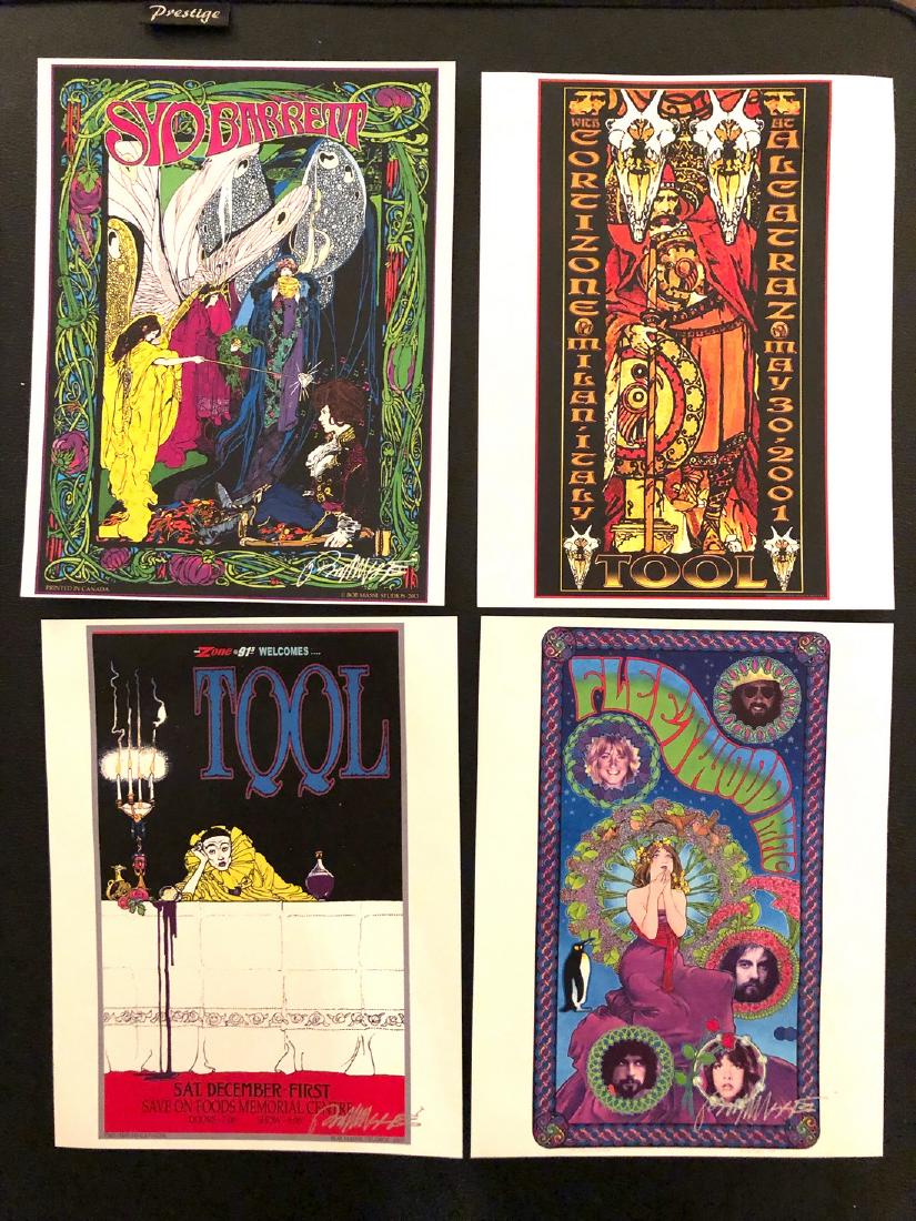 BOB MASSE HANDBILL LOT - 4 ITEMS - SIGNED !: COMPLETE YOUR BOB MASSE COLLECTION ! ! ! BOB MASSE HANDBILL LOT - 4 ITEMS - SIGNED ! signed. SYD BARRETT, TOOL, FLEETWOOD MAC - Bob Masse is from British Columbia - Canada's west coast and has been pr