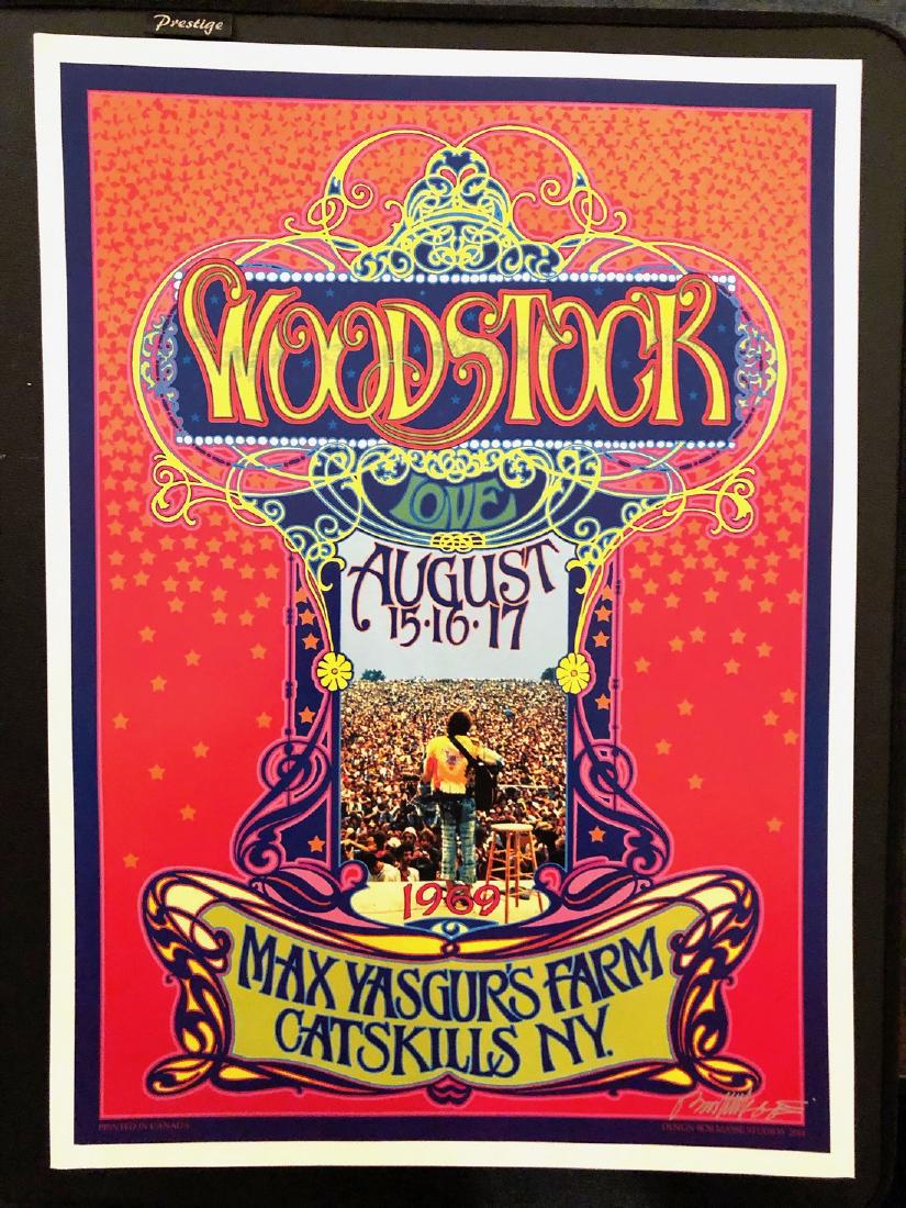 WOODSTOCK - SIGNED BY ARTIST: COMPLETE YOUR BOB MASSE COLLECTION ! ! ! WOODSTOCK - SIGNED BY ARTIST commemorative print Heavy Stock Approx. 14 x 24 Bob Masse is from British Columbia - Canada's west coast and has been producing co