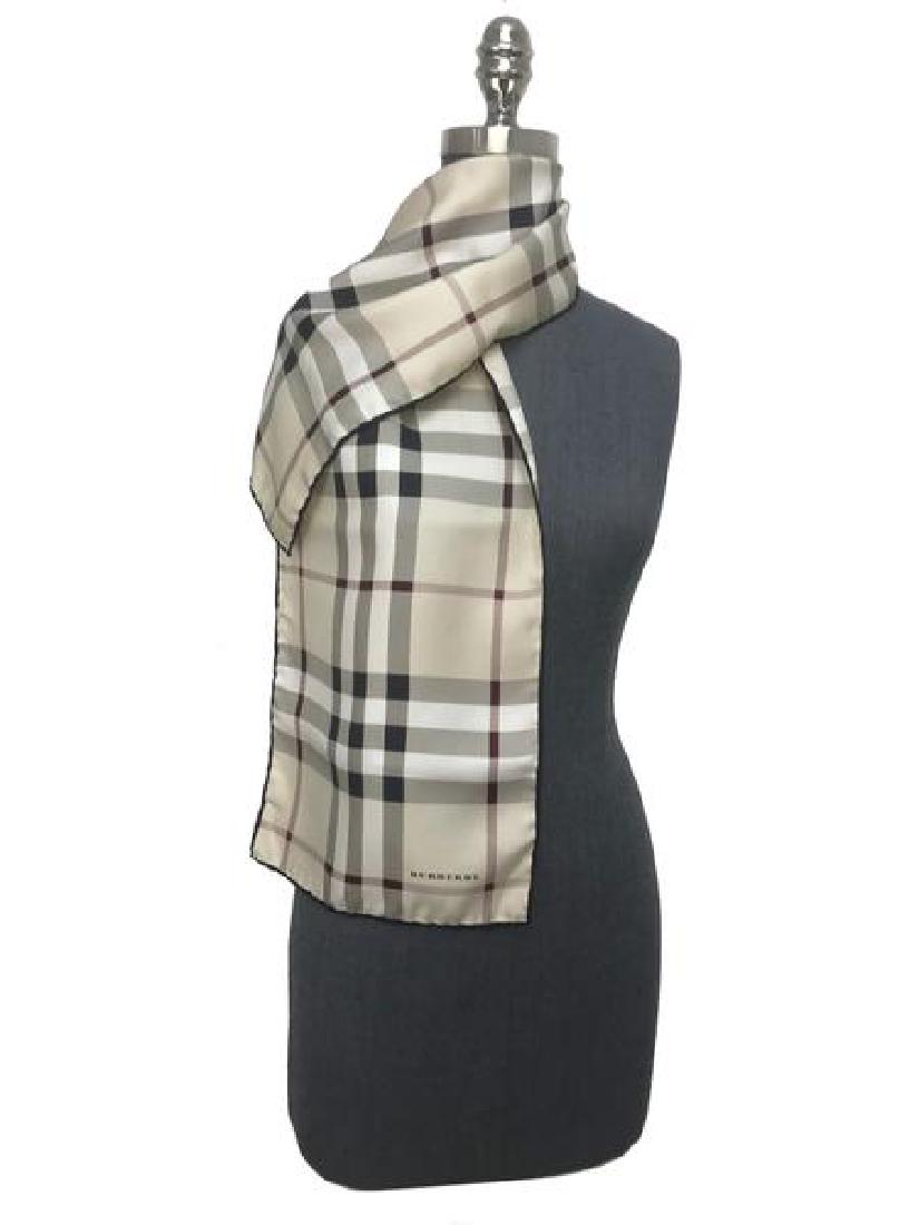 Burberry Nova Checkered Silk Scarf (1 of 4)