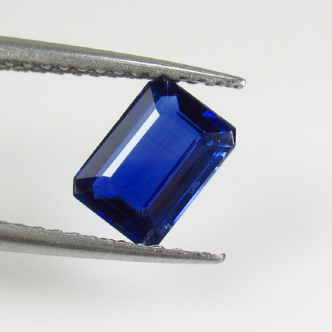 1.03 Ctw Natural Deep Blue Kyanite 7X5 mm Emerald Cut (1 of 2)