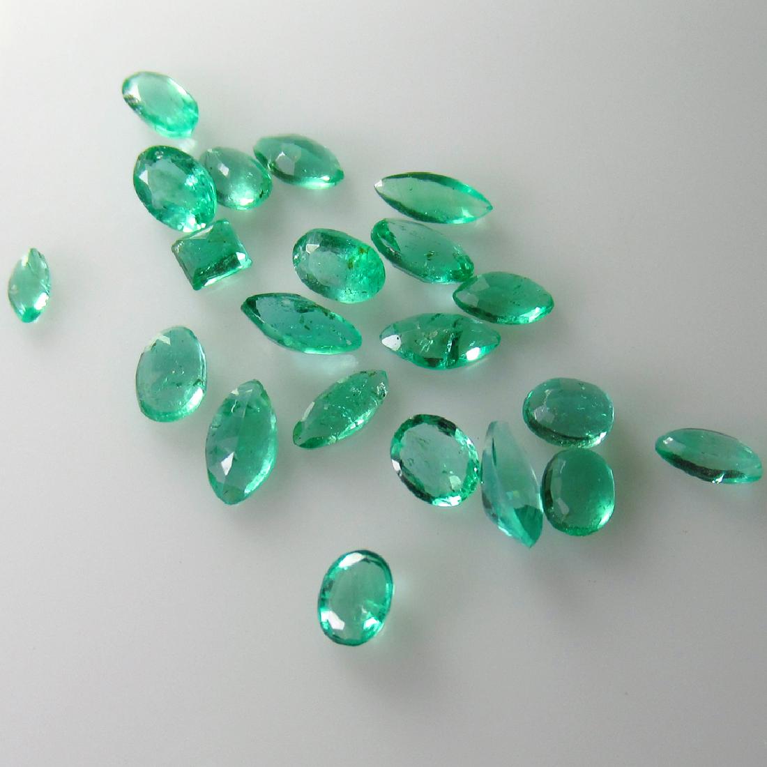2.39 Ct Genuine 21 Zambian Emerald Mixed Lot (1 of 2)
