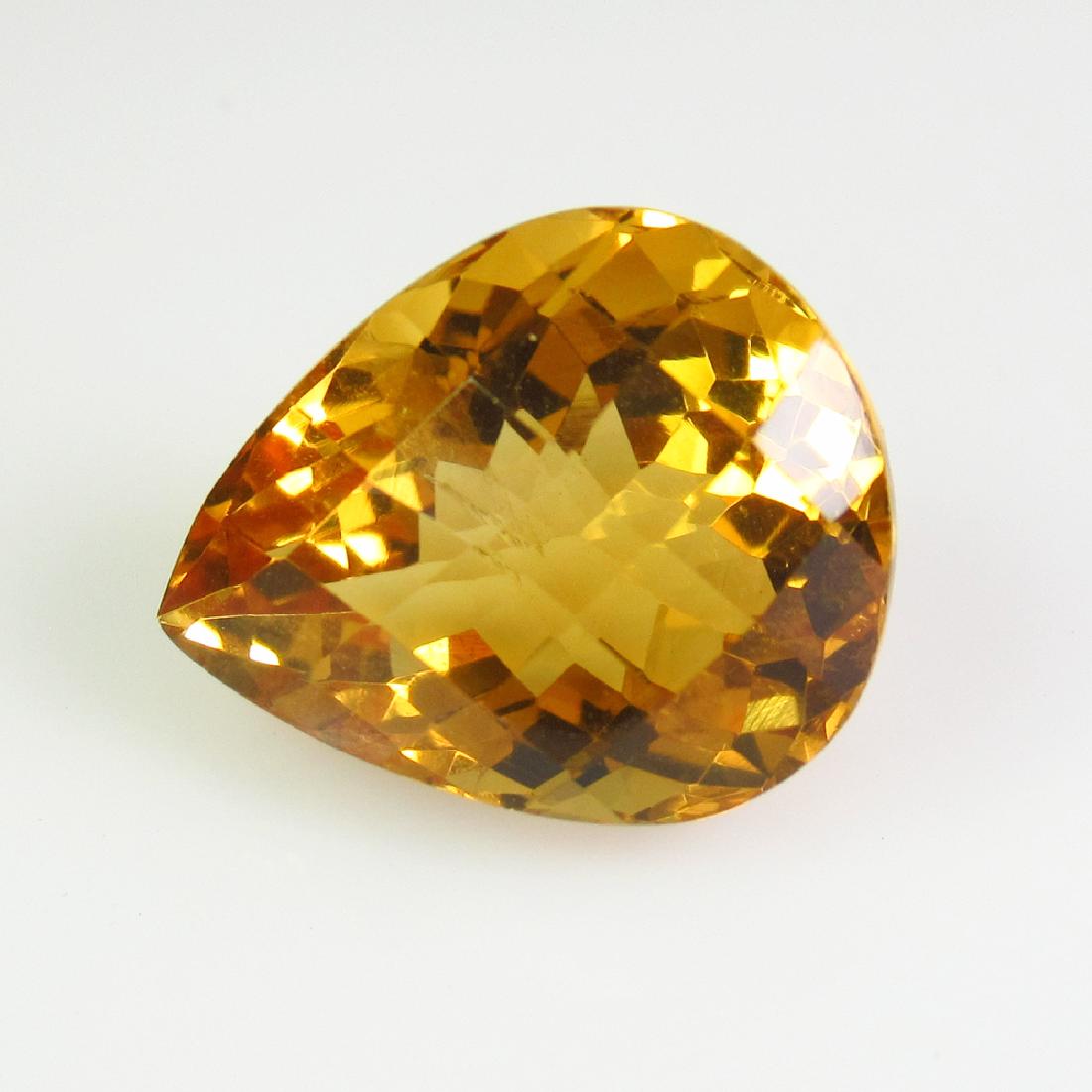 8.15 Ct Genuine Yellow Citrine 15X12 mm Pear Cut: No Reserve! Title: 8.15 Ct Genuine Yellow Citrine 15X12 mm Pear Cut Stone Clarity: VVS Gemstones: Natural Citrine Carat Weights: 8.15 Size/Dimensions: 15.00 x 12.00 x 9.10 mm Additional Information: T