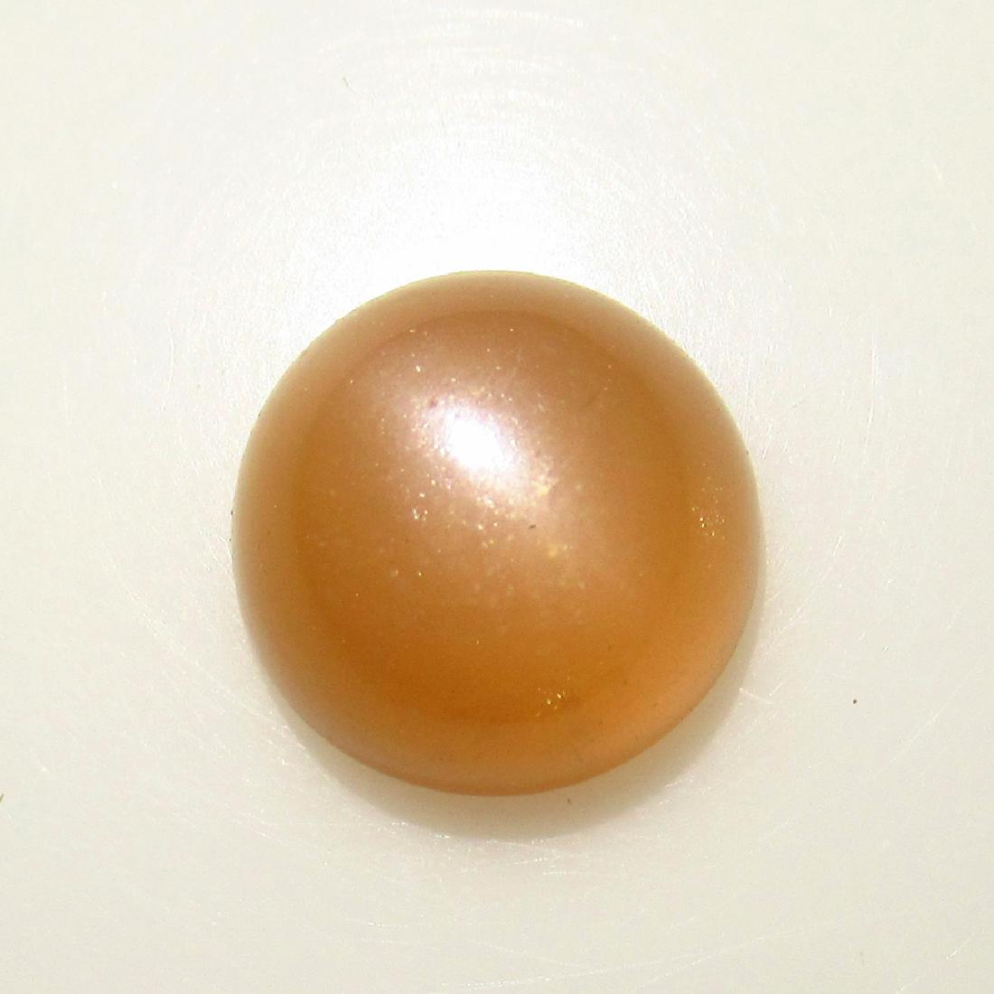 6.95 Ct Genuine Brown Moonstone Catseye 12 mm Round Cab: No Reserve! Title: 6.95 Ct Genuine Brown Moonstone Catseye 12 mm Round Cab Stone Clarity: Transparent Gemstones: Natural Moonstone Catseye Carat Weights: 6.95 Size/Dimensions: 12.10 x 12.10 x 7.00 mm 