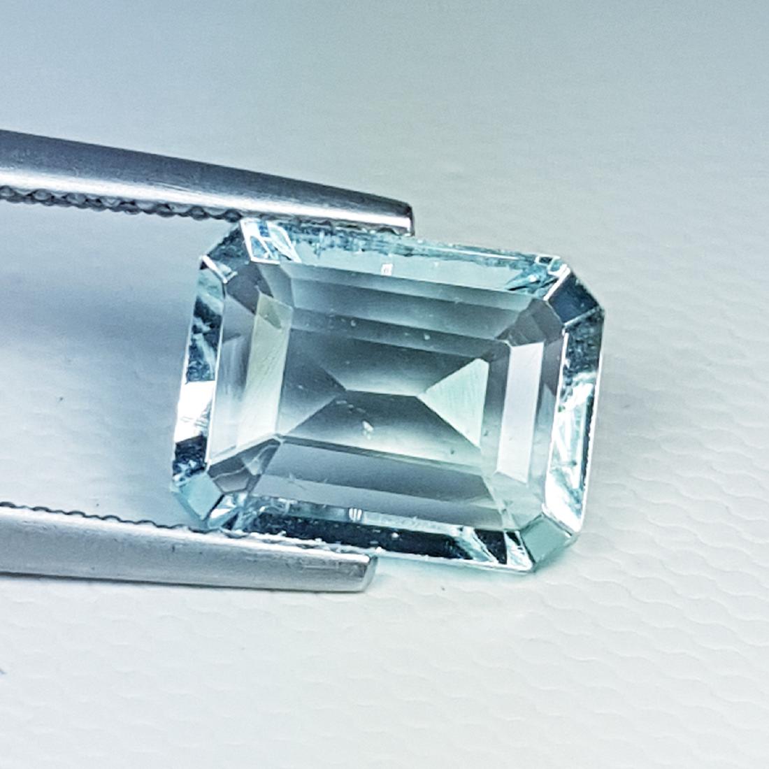 2.25 ct Excellent Emerald Cut Natural Aquamarine (1 of 5)