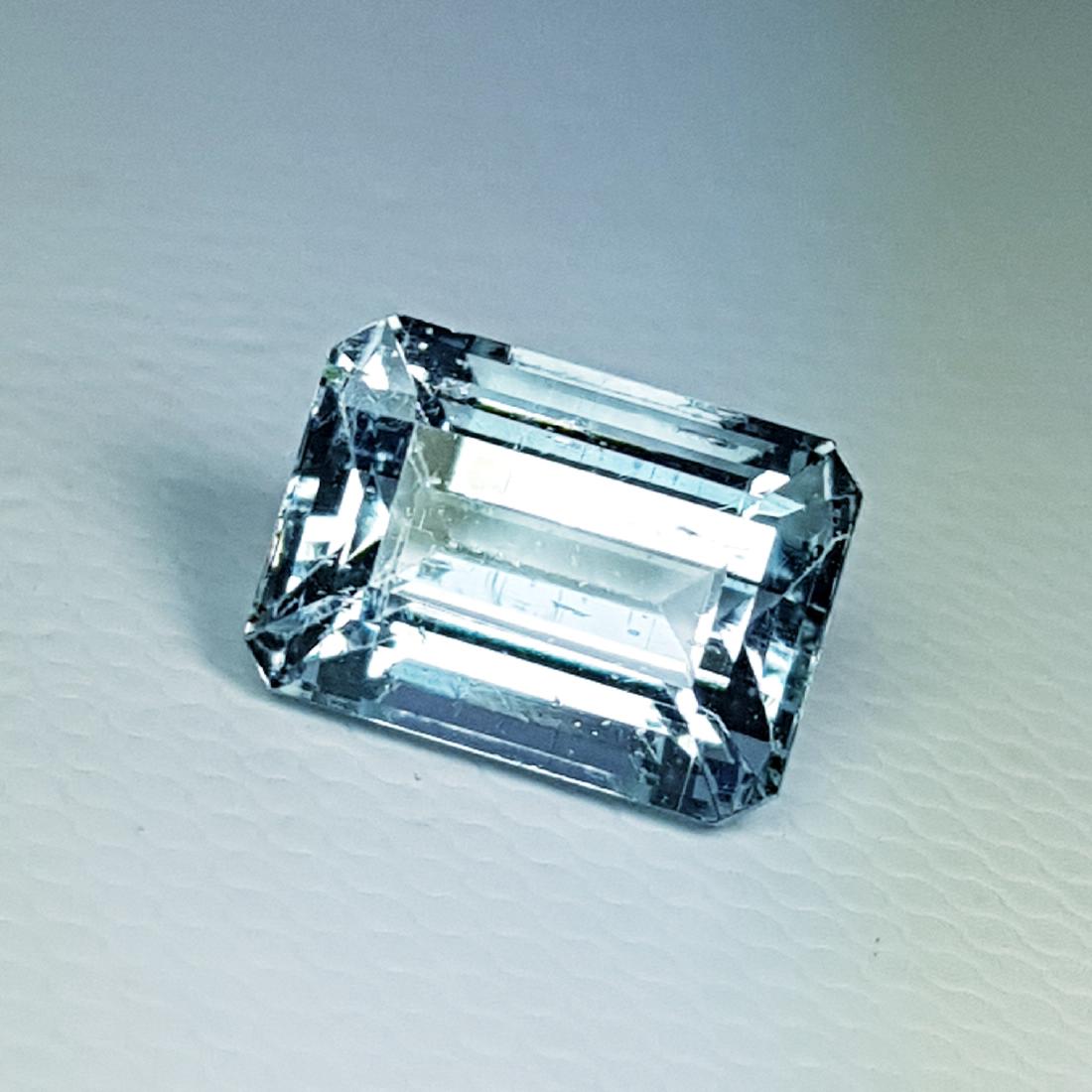 3.00 ct Excellent Emerald Cut Natural Aquamarine (1 of 5)
