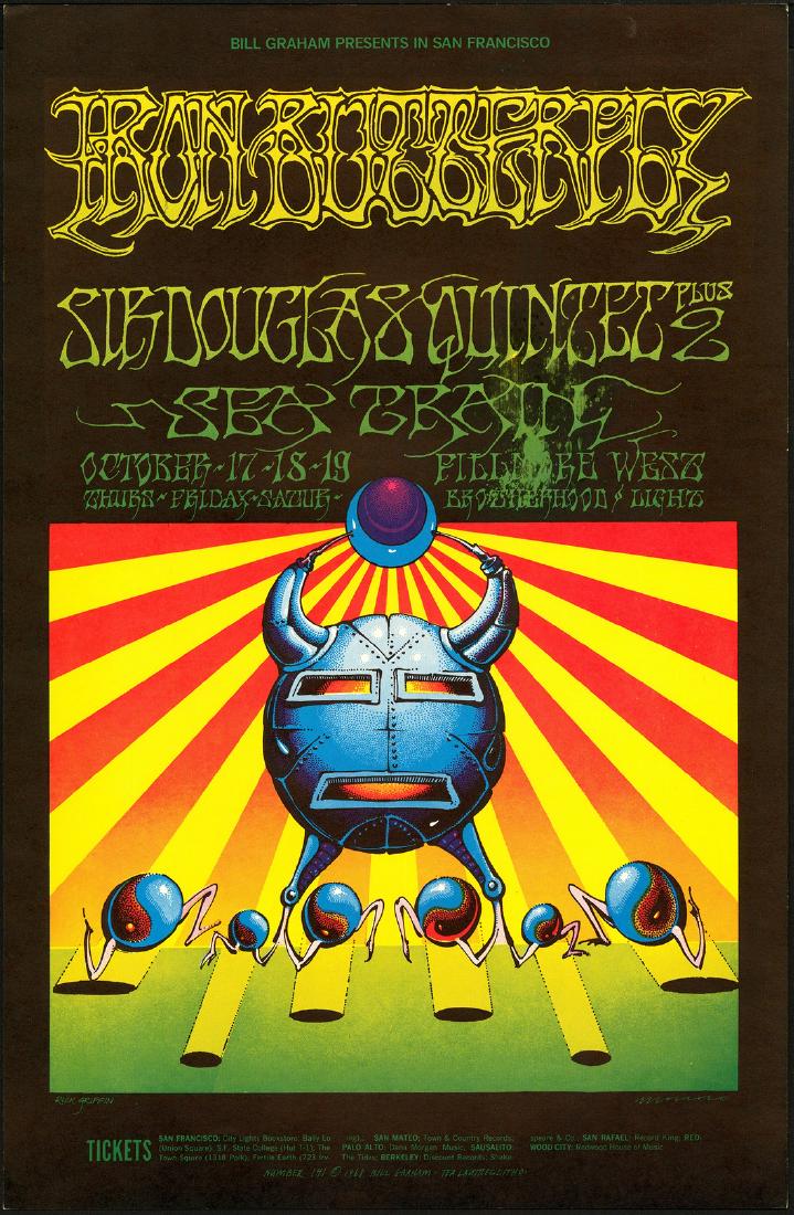 Original BG141 Iron Butterfly Poster