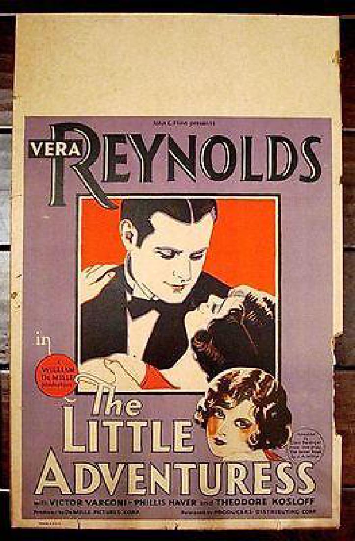 LITTLE ADVENTURESS ’27 SILENT FILM WINDOW CARD ADULTERY: Description Overall displays in Good to Very Good Condition. Original and rare unrestored Window Card Poster for the 1927 tale of a husband & wife both guilty of adultery based upon the 1921 play by t