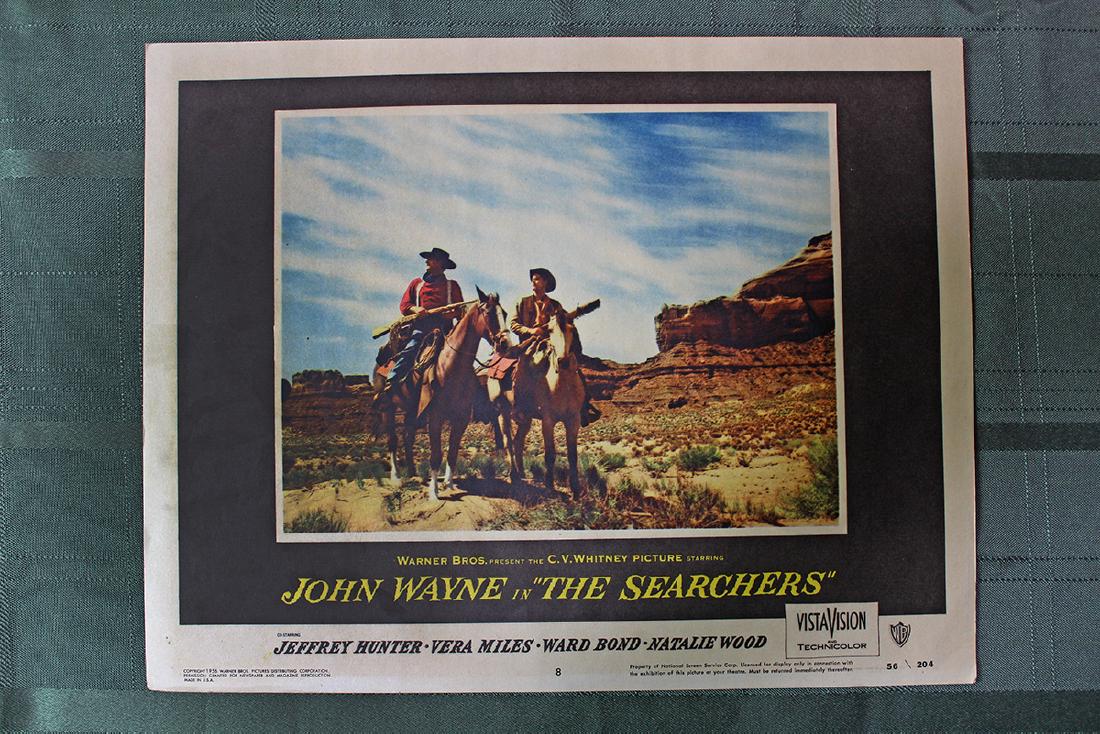 The Searchers (Warner Bros., US, 1956) lobby card #7: Description The Searchers (1956) An American Civil War veteran embarks on a journey to rescue his niece from the Comanches. Director: John Ford Writers: Frank S. Nugent (screenplay), Alan Le May (from