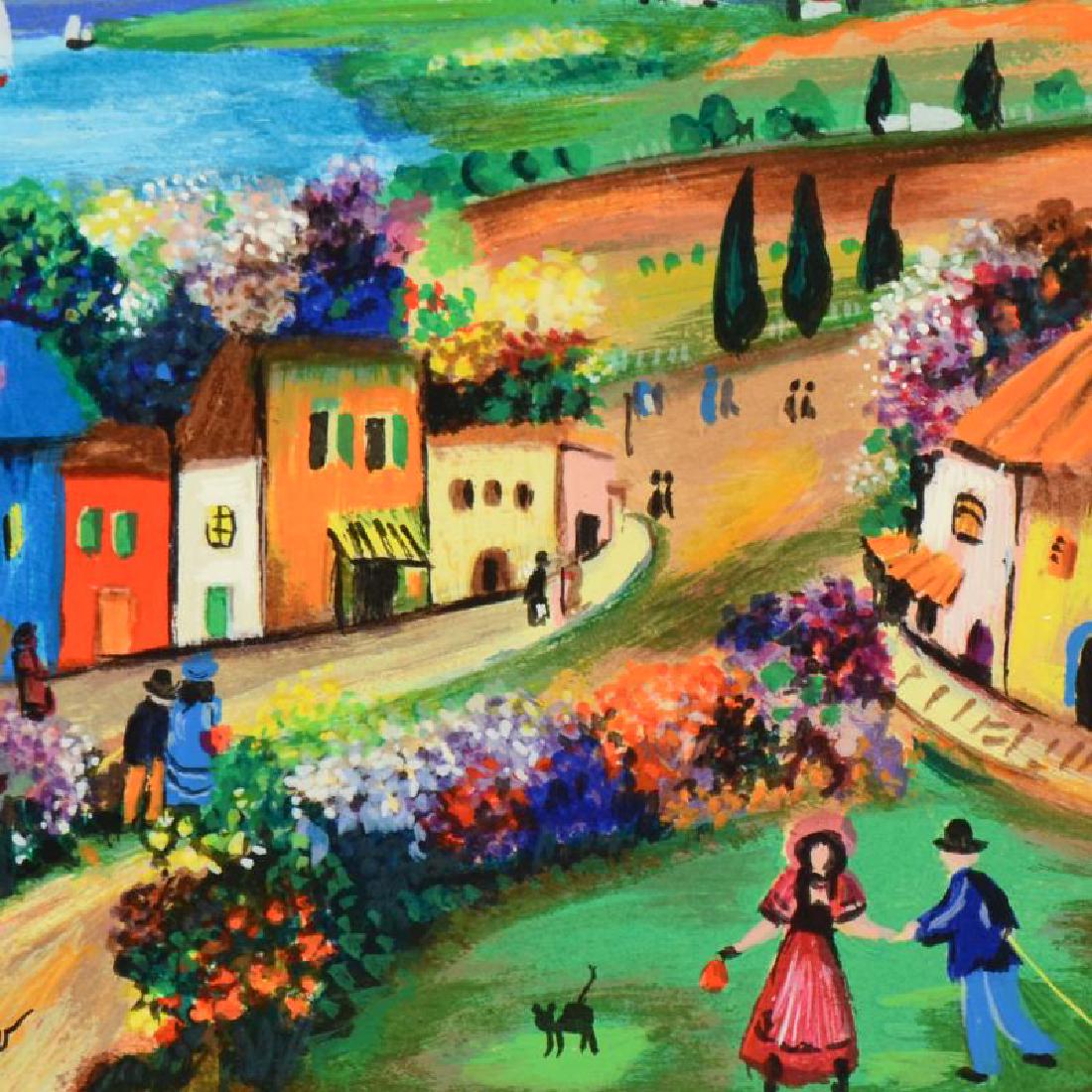 Shlomo Alter - "The Village" Limited Edition Serigraph, (1 of 1)