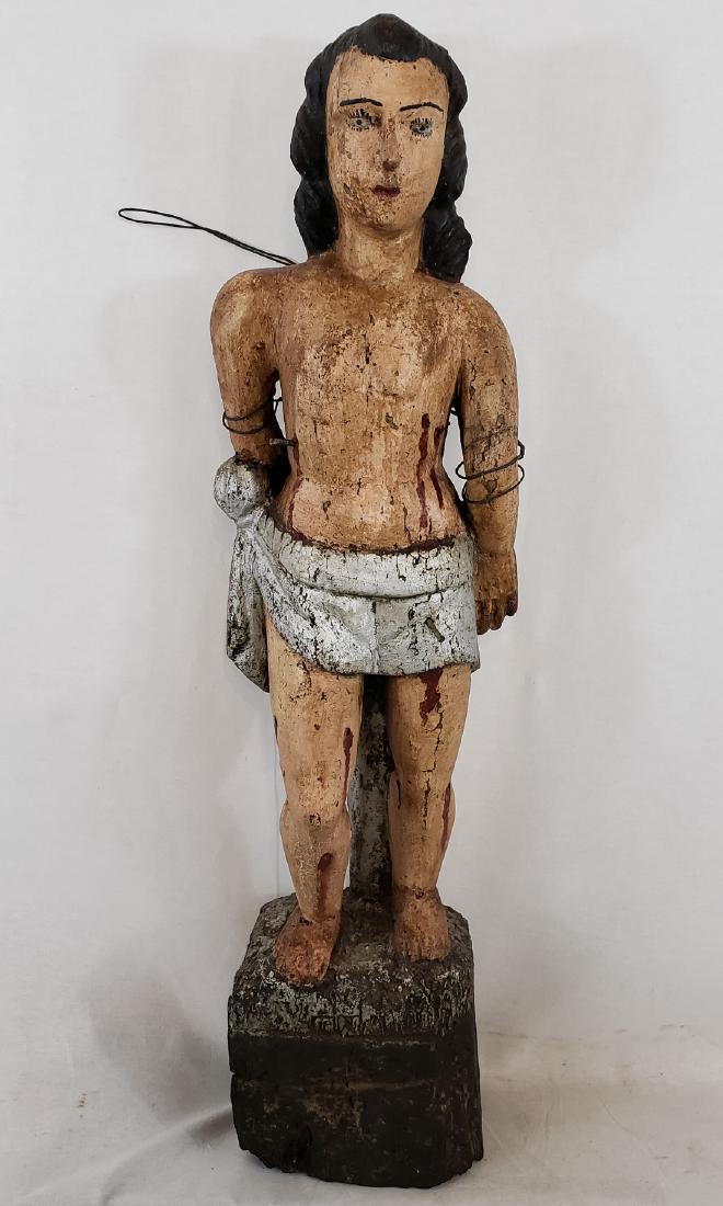 Large Saint Sebastian Santos 19th century (1 of 4)