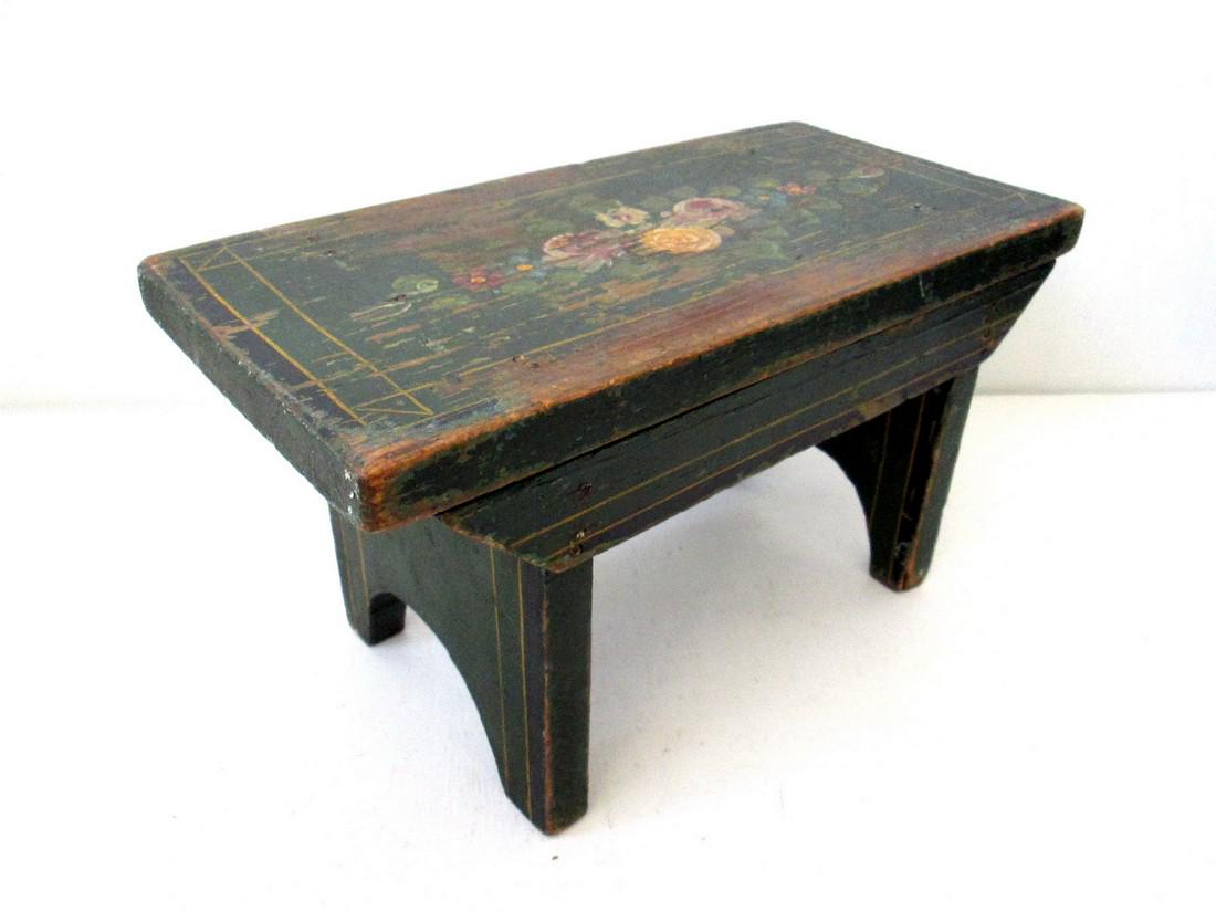 Early Decorated Footstool (1 of 7)