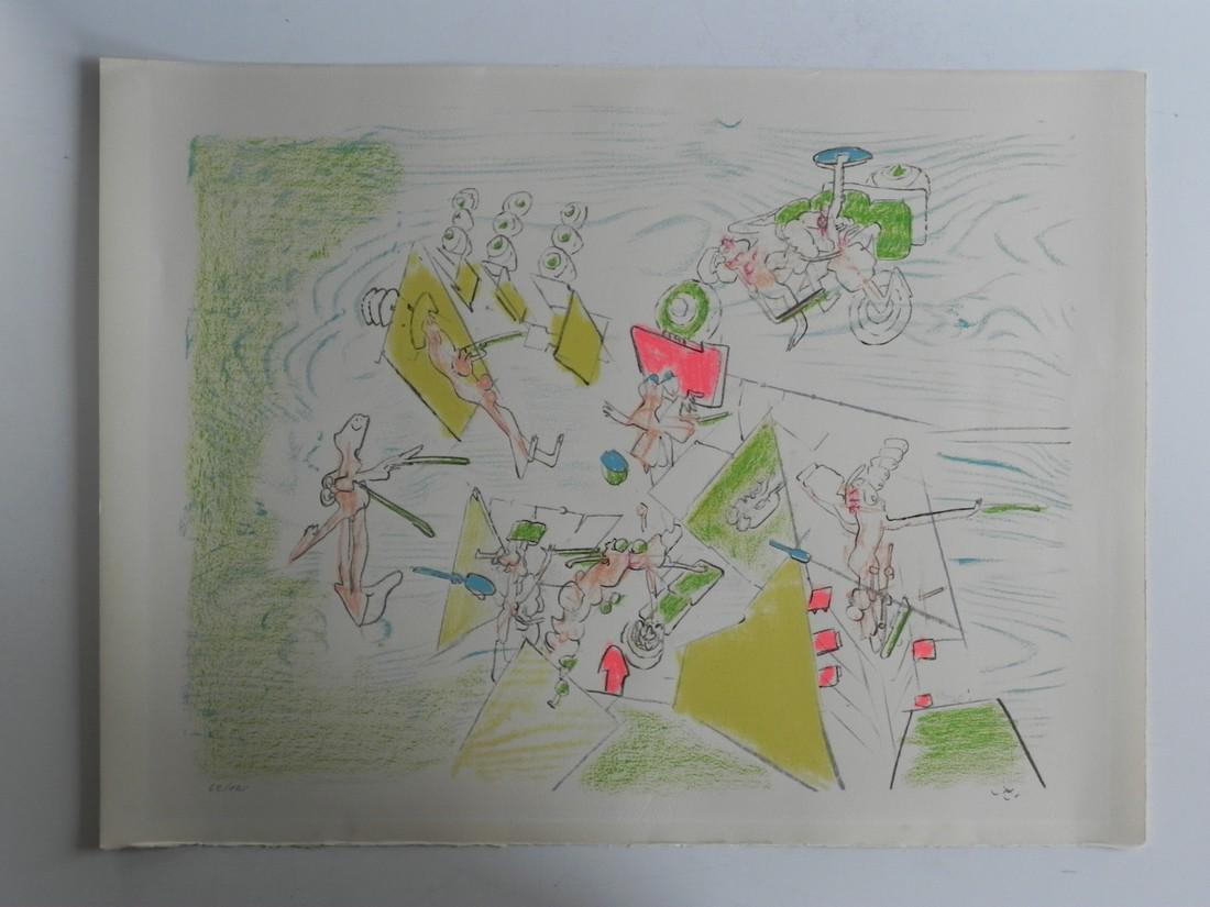 Signed and numbered Lithograph - Roberto Matta: Title: Signed and numbered Lithograph - Roberto Matta Maker: Roberto Matta Origin: Chili Date/Period: 1970 - 1979 Materials: thick paper Dimensions: 22.44 x 29.92 inch or 57 x 76 cm Additional Informa