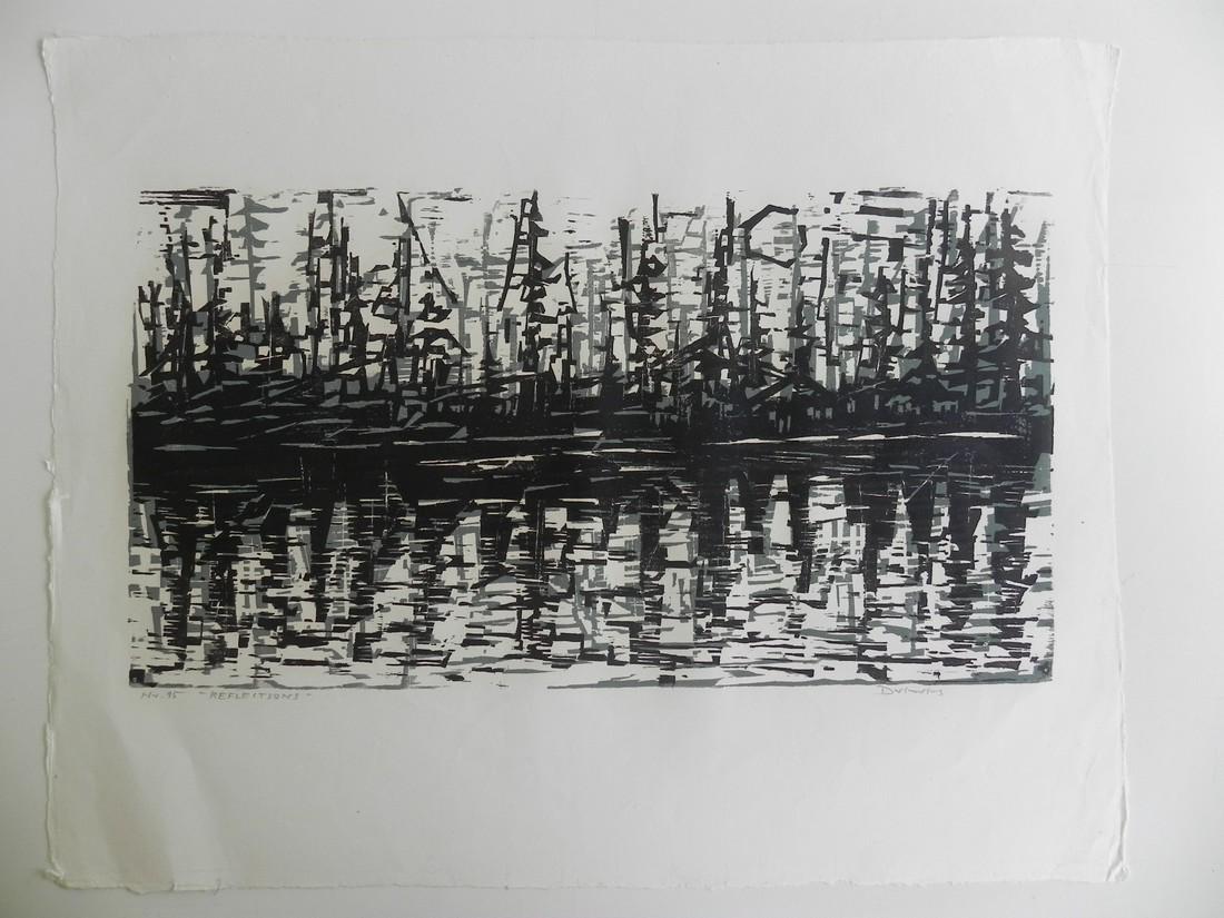 Woodcut by Werner Drewes - Werner Drewes: Title: Woodcut by Werner Drewes - Werner Drewes Maker: Werner Drewes Origin: Germany Date/Period: 1899 - 1985 Materials: Japanese paper Dimensions: 24.41 x 19.29 inch or 62 x 49 cm Total paper size Ad