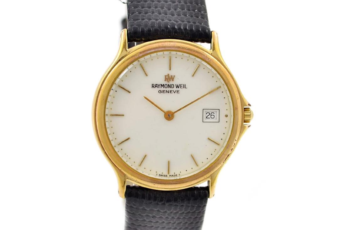 raymond weil geneve 18k gold watch price