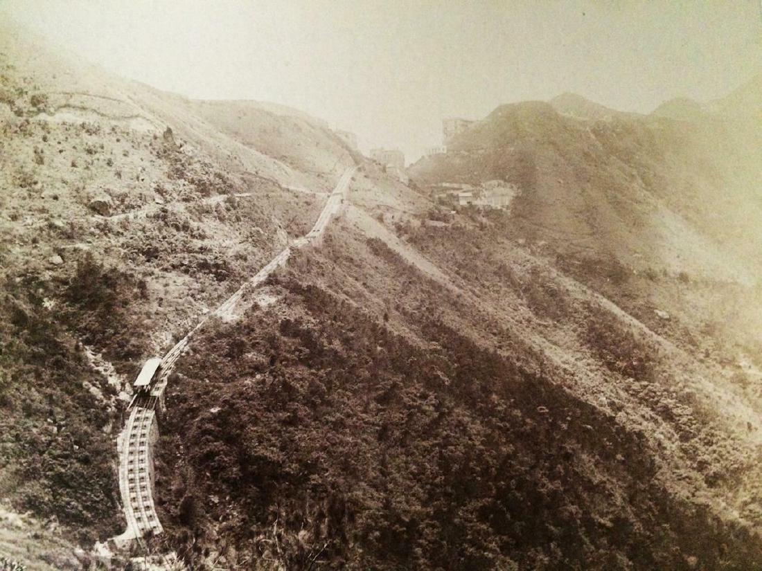 c1888 VICTORIA PEAK HONG KONG CHINA CABLE CAR FUNICULAR (1 of 4)
