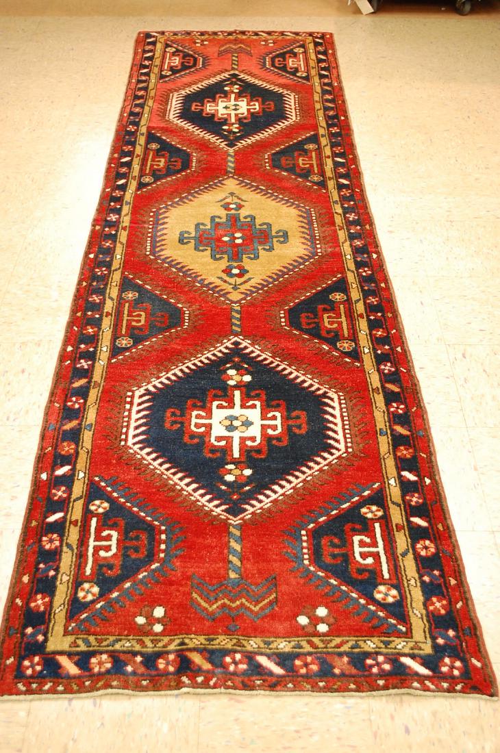 C1930s ANTIQUE FINE PERSIAN HERIZ RUG 2' 10" x 10'7" (1 of 9)