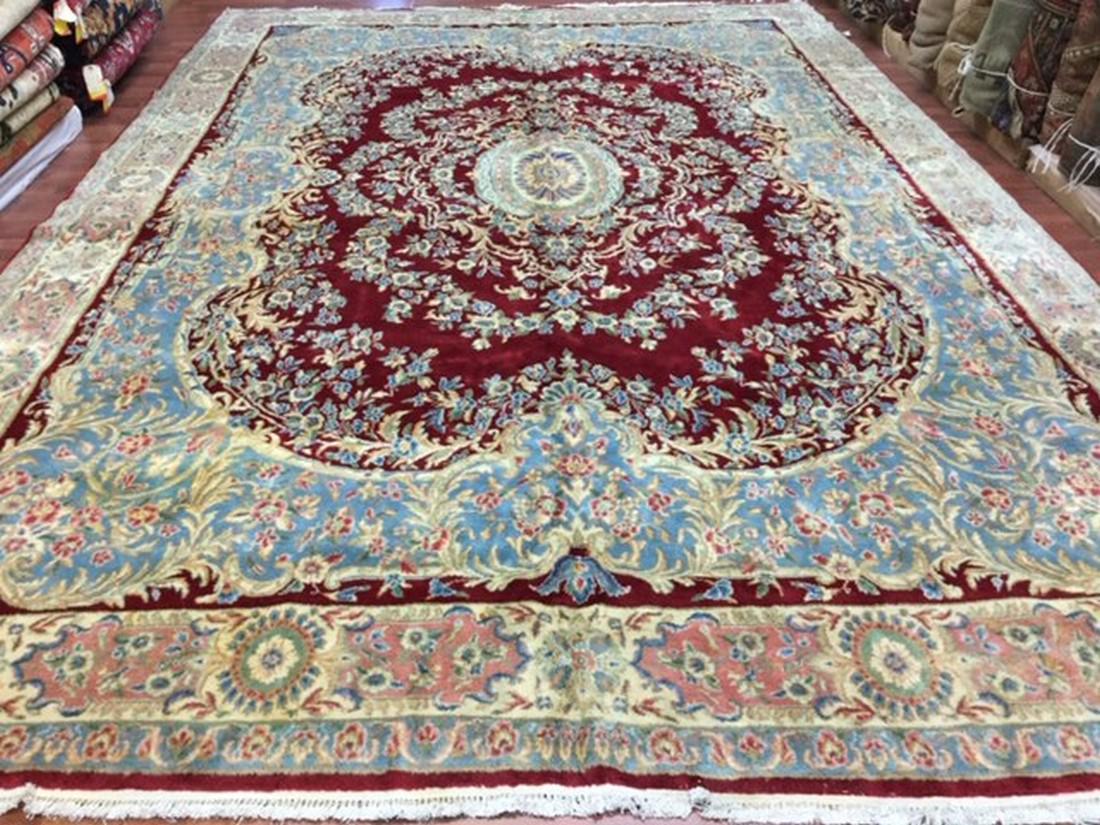 Semi Antique Persian Kerman Rug-3388 (1 of 7)