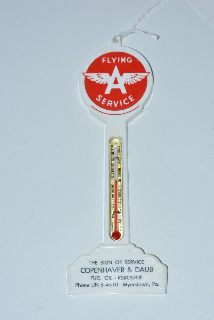 Flying A Service w/logo Plastic Pole Thermometer (1 of 2)