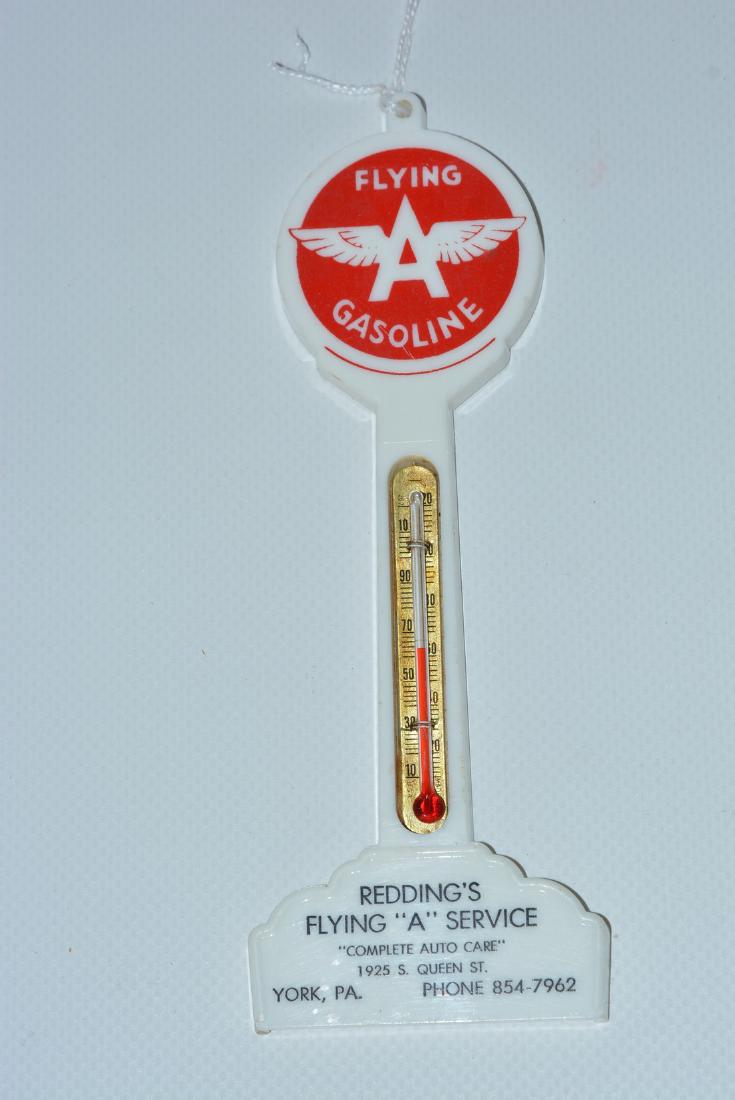 Flying A Service w/logo Plastic Pole Thermometer (1 of 2)