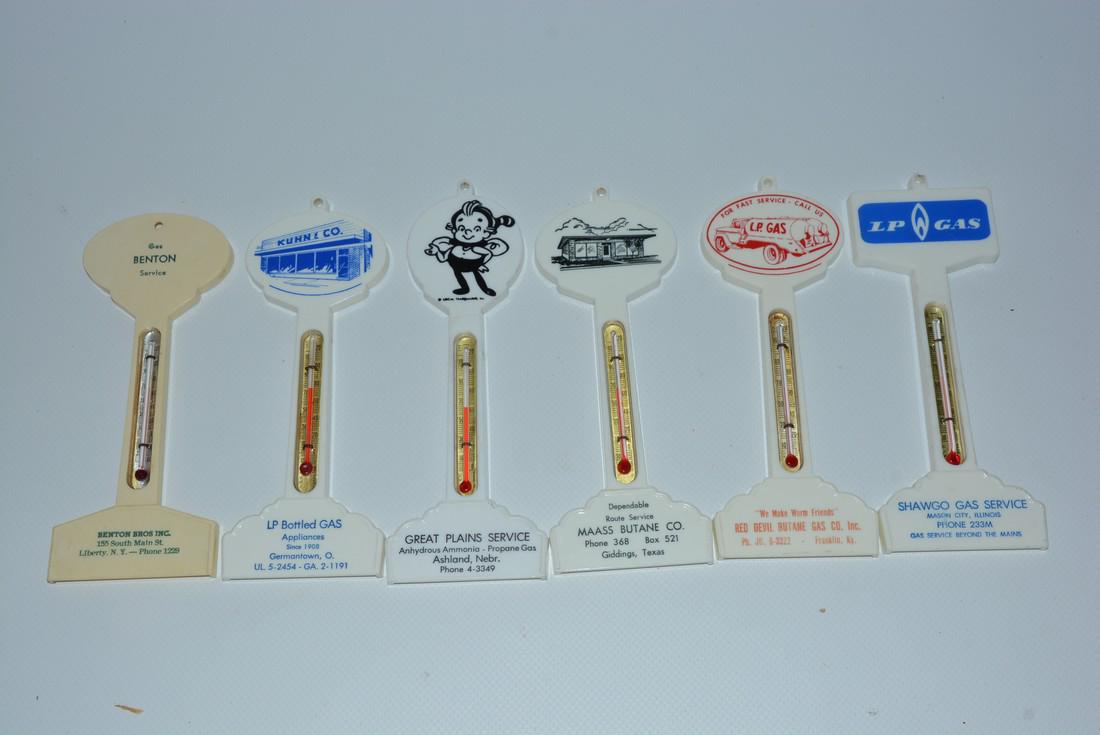6-Different Business Plastic Pole Thermometers (1 of 2)