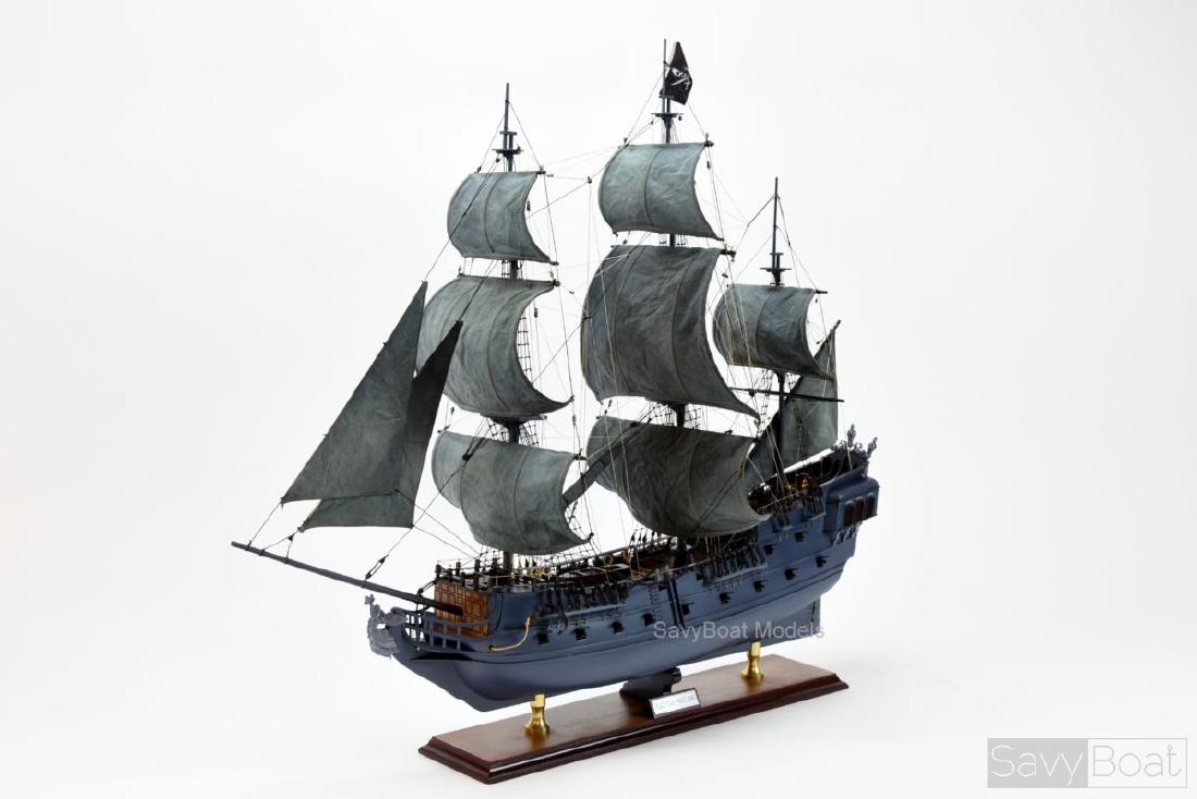 Black Pearl Pirate Ship: Black Pearl Pirate Ship Dimension approx. 32" (long) x 10" (wide) x 27" (high); The model is already built, NOT a model ship kit; Handcrafted from scratch using finest woods & metal fittings Descripti