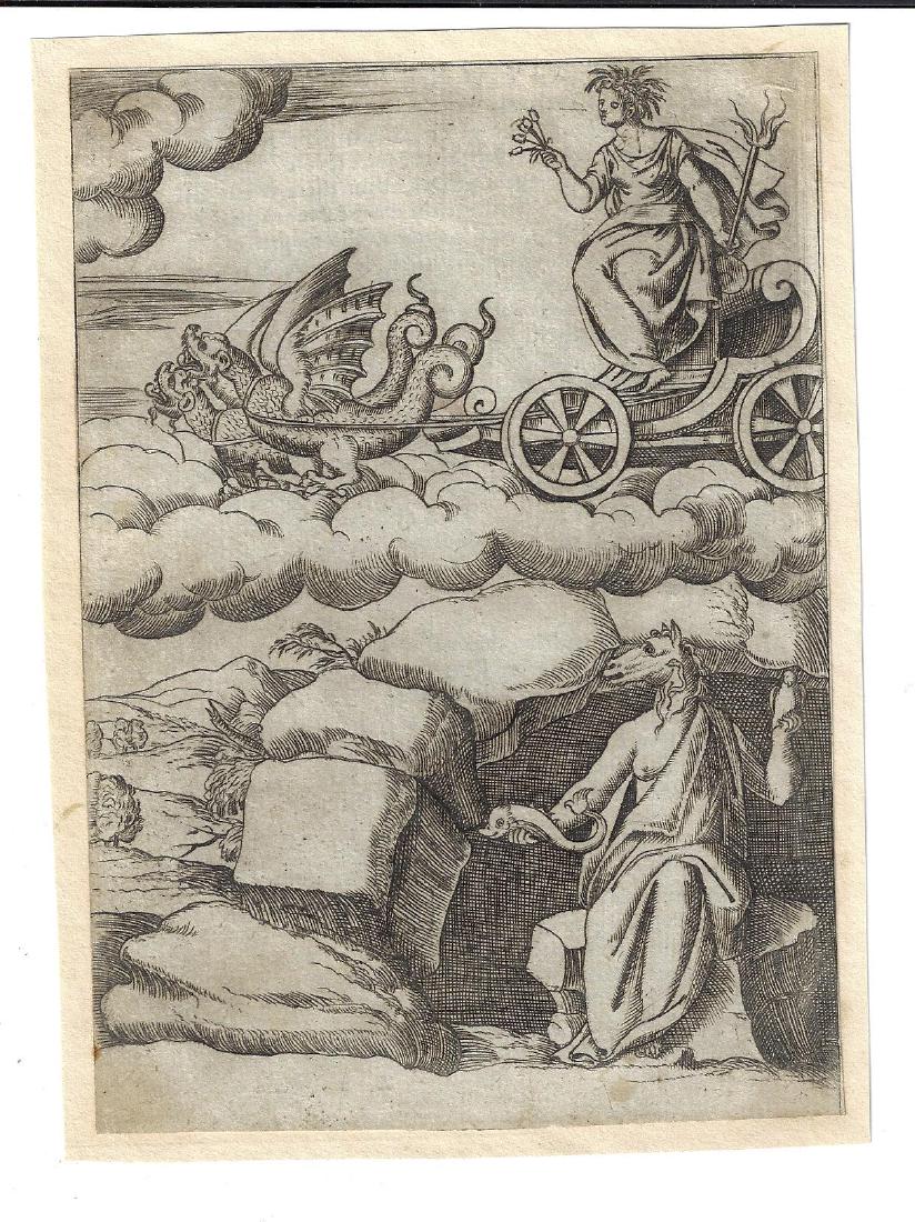 1587 Mythology Engraving Vincenzo Cartari (1 of 1)